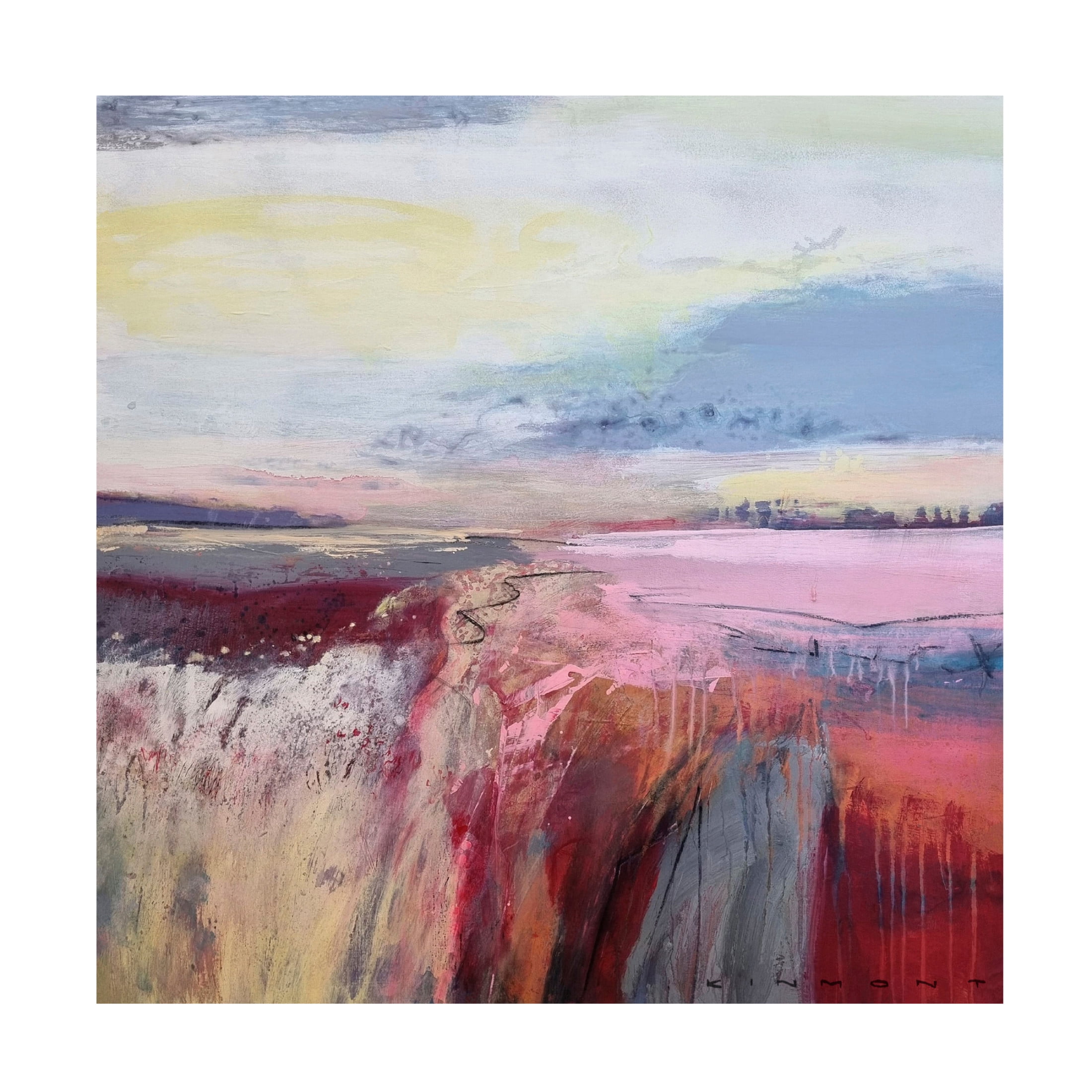 Canvas Wall Art - Andrew Kinmont 'Autumn Dreaming' Wall Art for Living Room, Bedroom, or Office Décor by Trademark Fine Art - 24 x 24 Inches