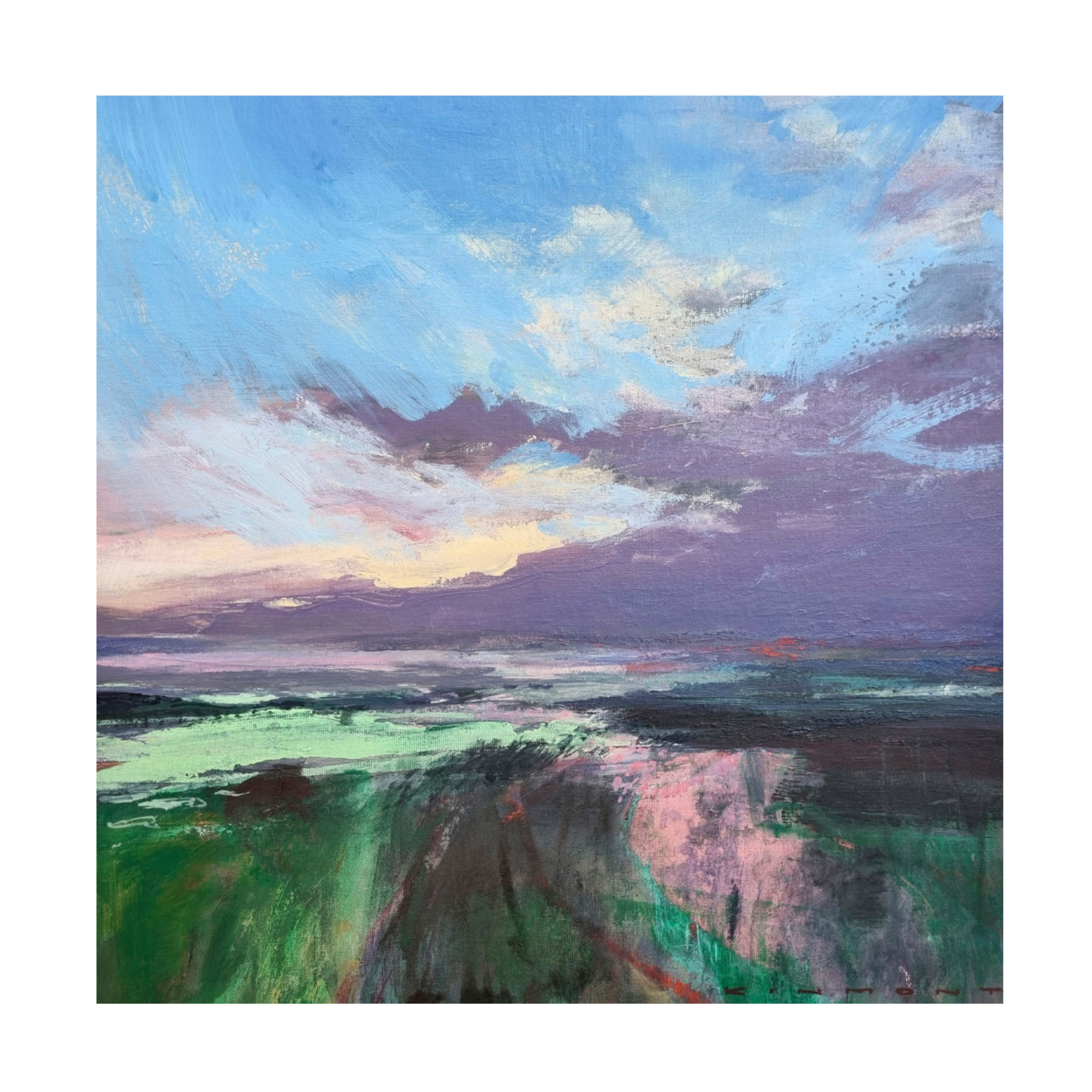 Canvas Wall Art - Andrew Kinmont 'The Beauty Of The Morning' Wall Art for Living Room, Bedroom, or Office Décor by Trademark Fine Art - 35 x 35 Inches