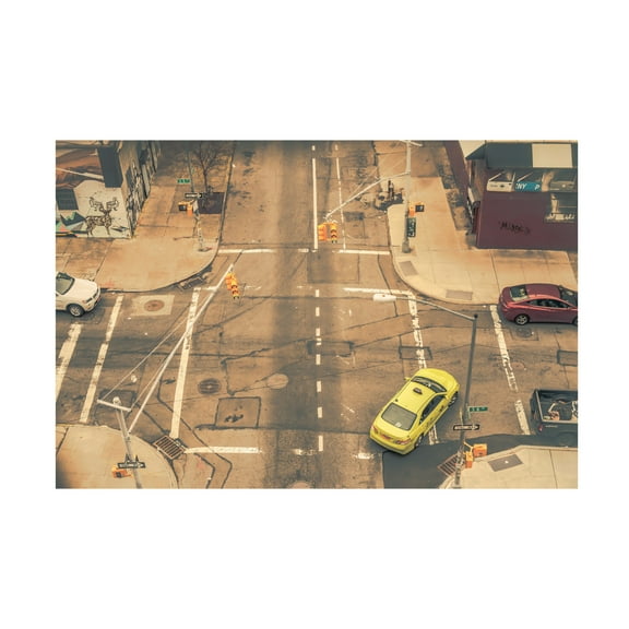 Canvas Wall Art - Andriy Vintonyak 'Intersection' Wall Art for Living Room, Bedroom, or Office D?cor by Trademark Fine Art - 32 x 22 Inches