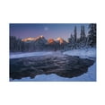 thumbnail image 1 of Canvas Wall Art - Andy Hu 'Winter Canadian Rockies' Wall Art for Living Room, Bedroom, or Office Décor by Trademark Fine Art - 19 x 12 Inches, 1 of 4