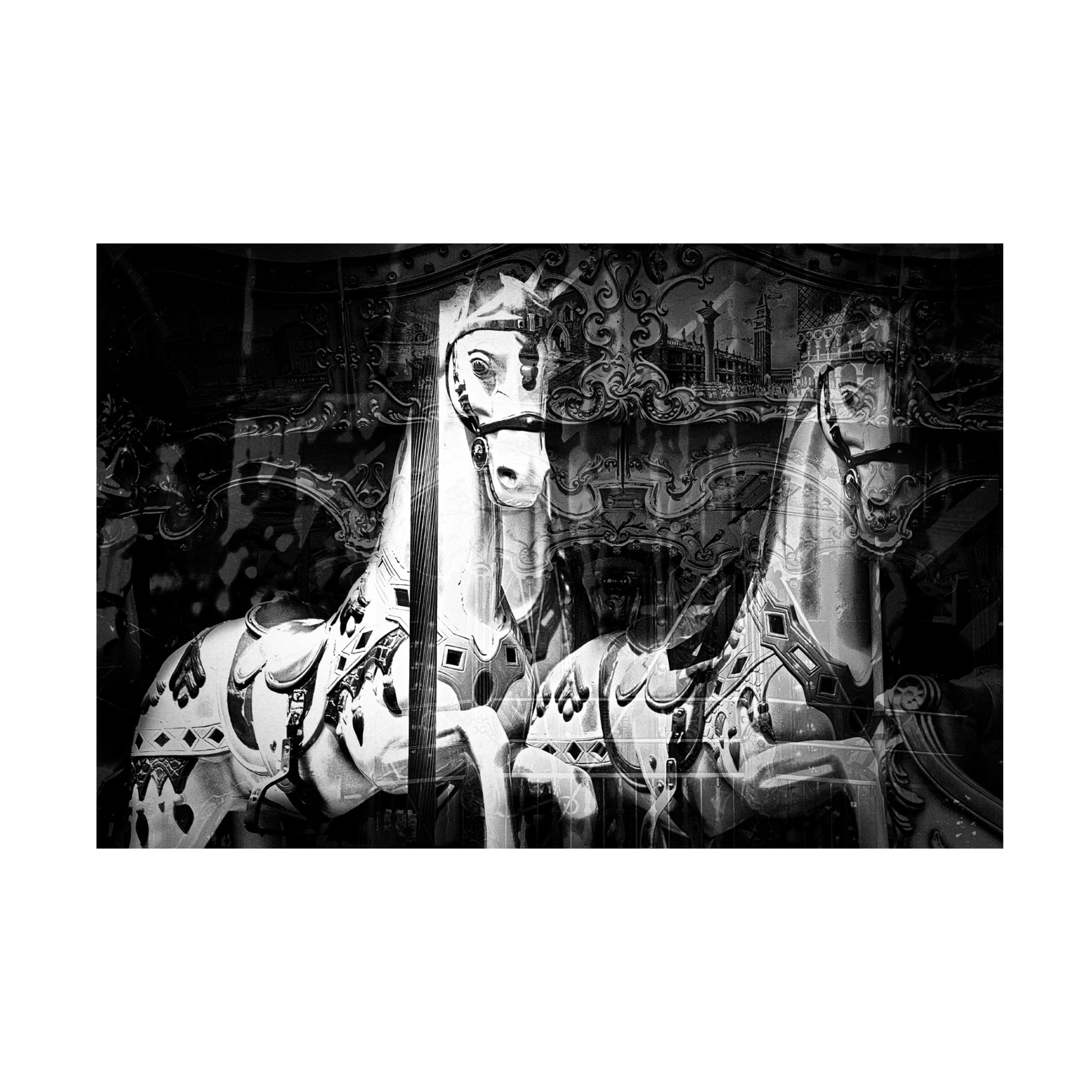Canvas Wall Art - Angel Julie 'Dream Of Carousel' Wall Art for Living Room, Bedroom, or Office D?cor by Trademark Fine Art - 19 x 12 Inches
