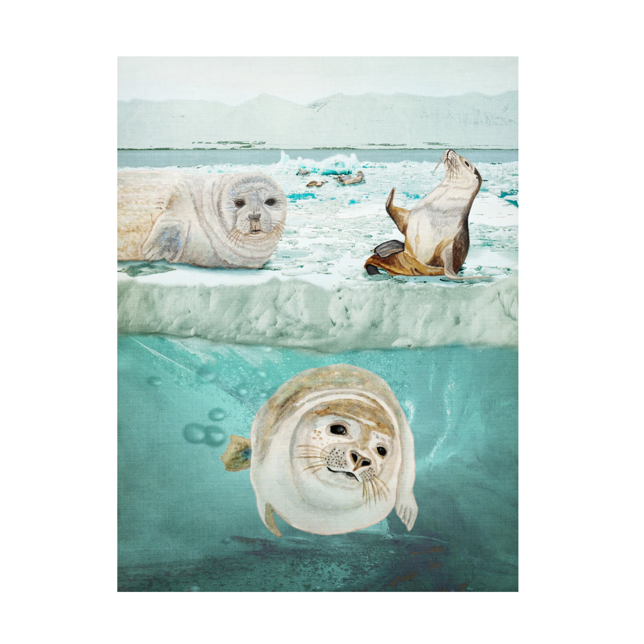 Canvas Wall Art - Angeles M. Pomata 'Arctic Expedition' Wall Art for Living Room, Bedroom, or Office D?cor by Trademark Fine Art - 24 x 32 Inches