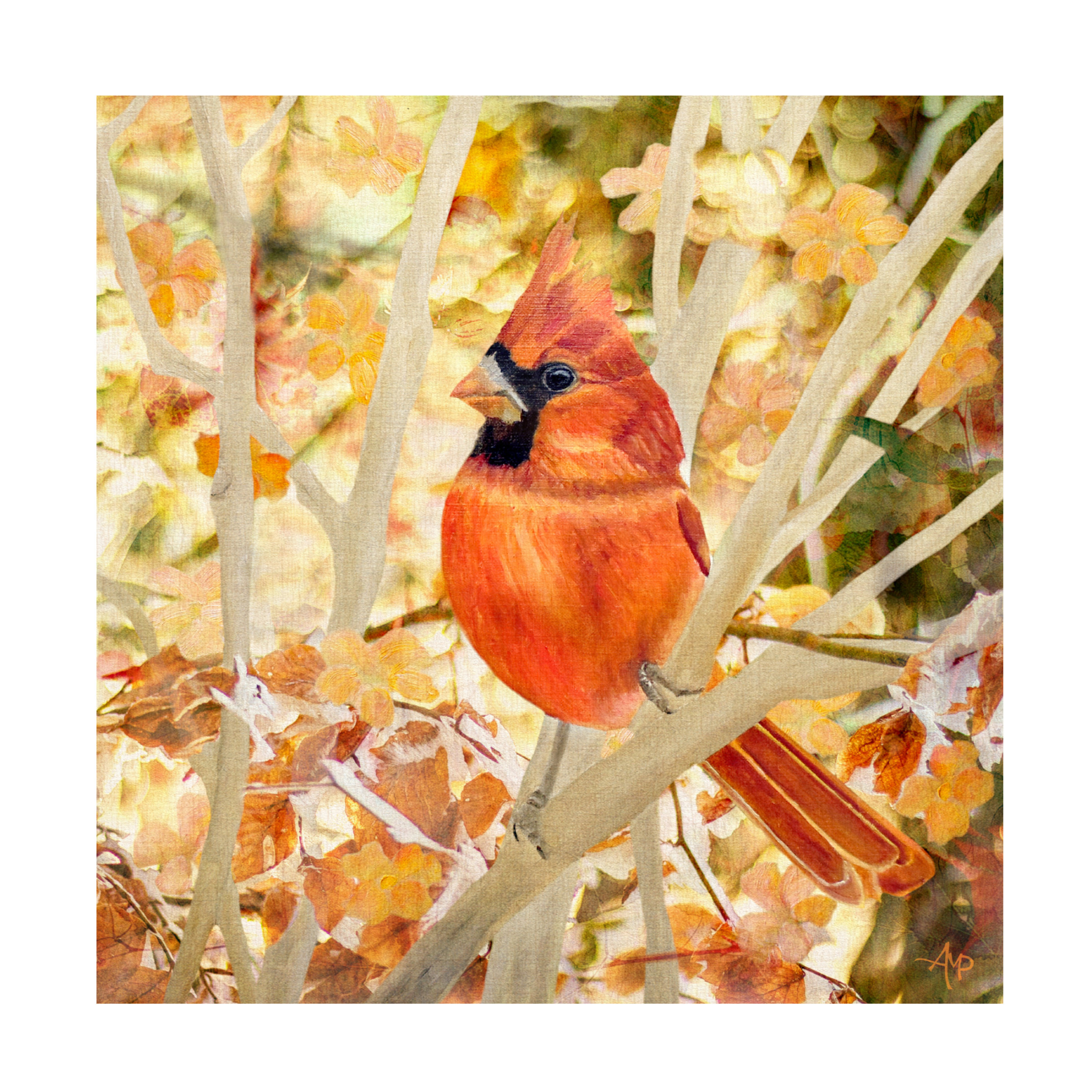 Canvas Wall Art - Angeles M. Pomata 'Entwined In Leaves' Wall Art for Living Room, Bedroom, or Office Décor by Trademark Fine Art - 24 x 24 Inches