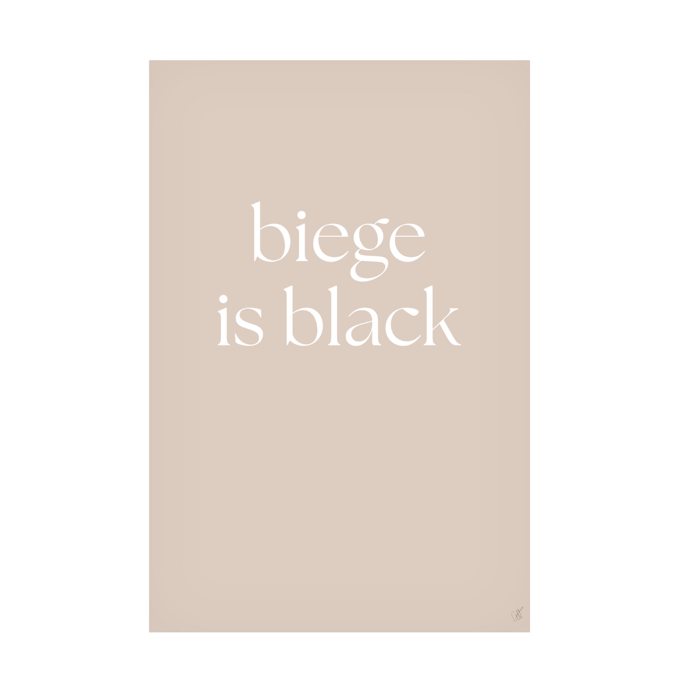 Canvas Wall Art - Anne-Marie Volfova 'Biege Is Black' Wall Art for Living Room, Bedroom, or Office D?cor by Trademark Fine Art - 30 x 47 Inches