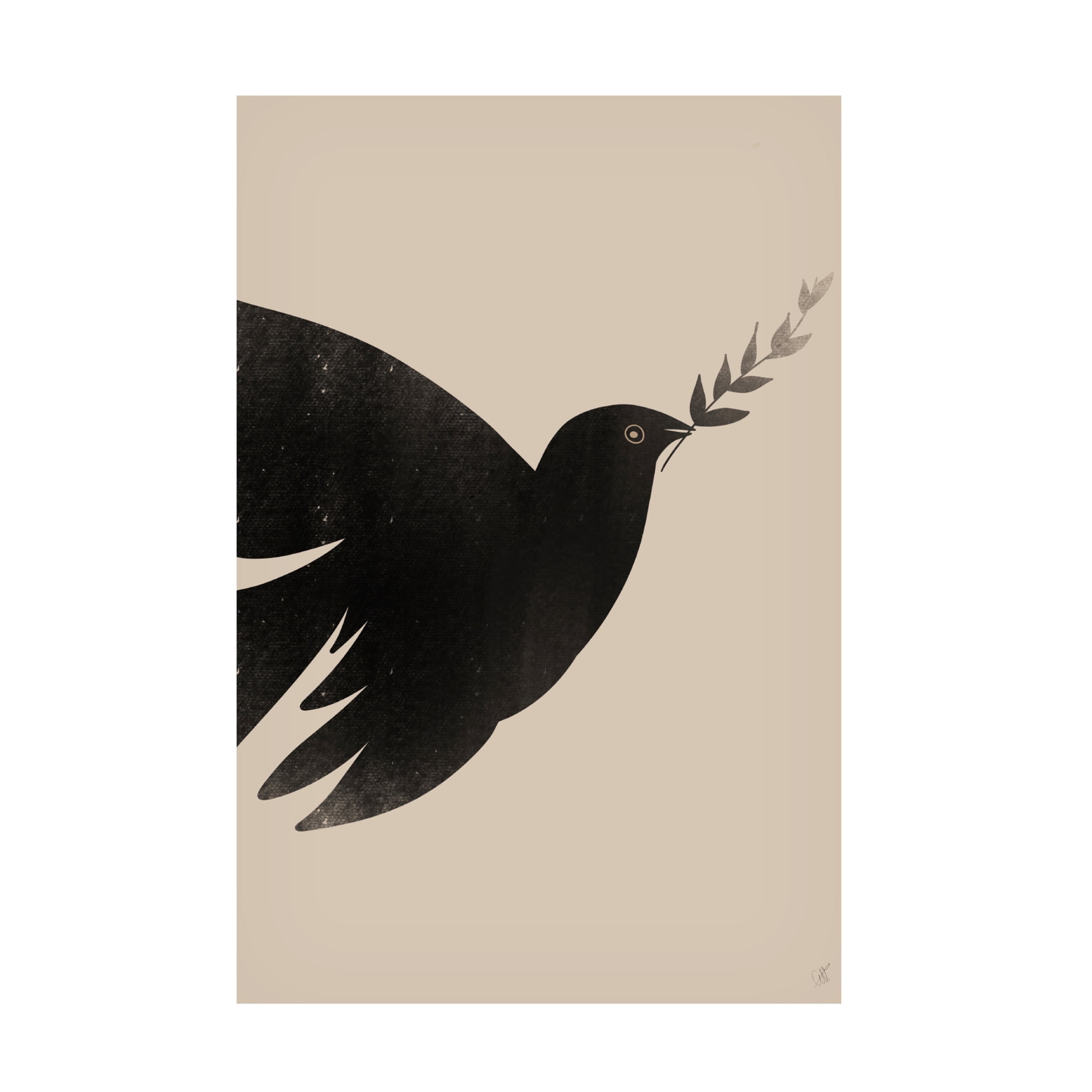Canvas Wall Art - Anne-Marie Volfova 'Bird' Wall Art for Living Room, Bedroom, or Office D?cor by Trademark Fine Art - 12 x 19 Inches
