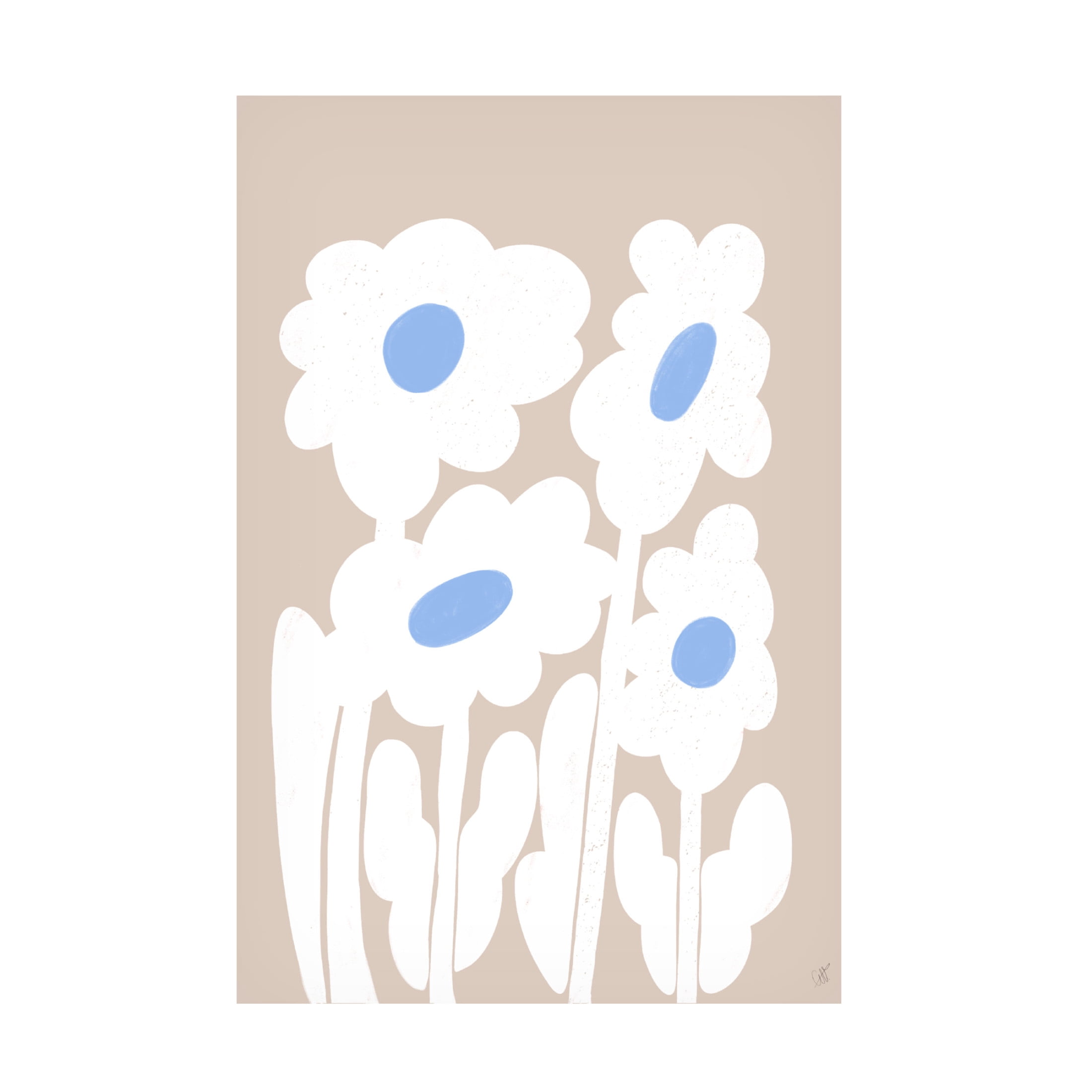 Canvas Wall Art - Anne-Marie Volfova 'Flowers' Wall Art for Living Room, Bedroom, or Office D?cor by Trademark Fine Art - 22 x 32 Inches