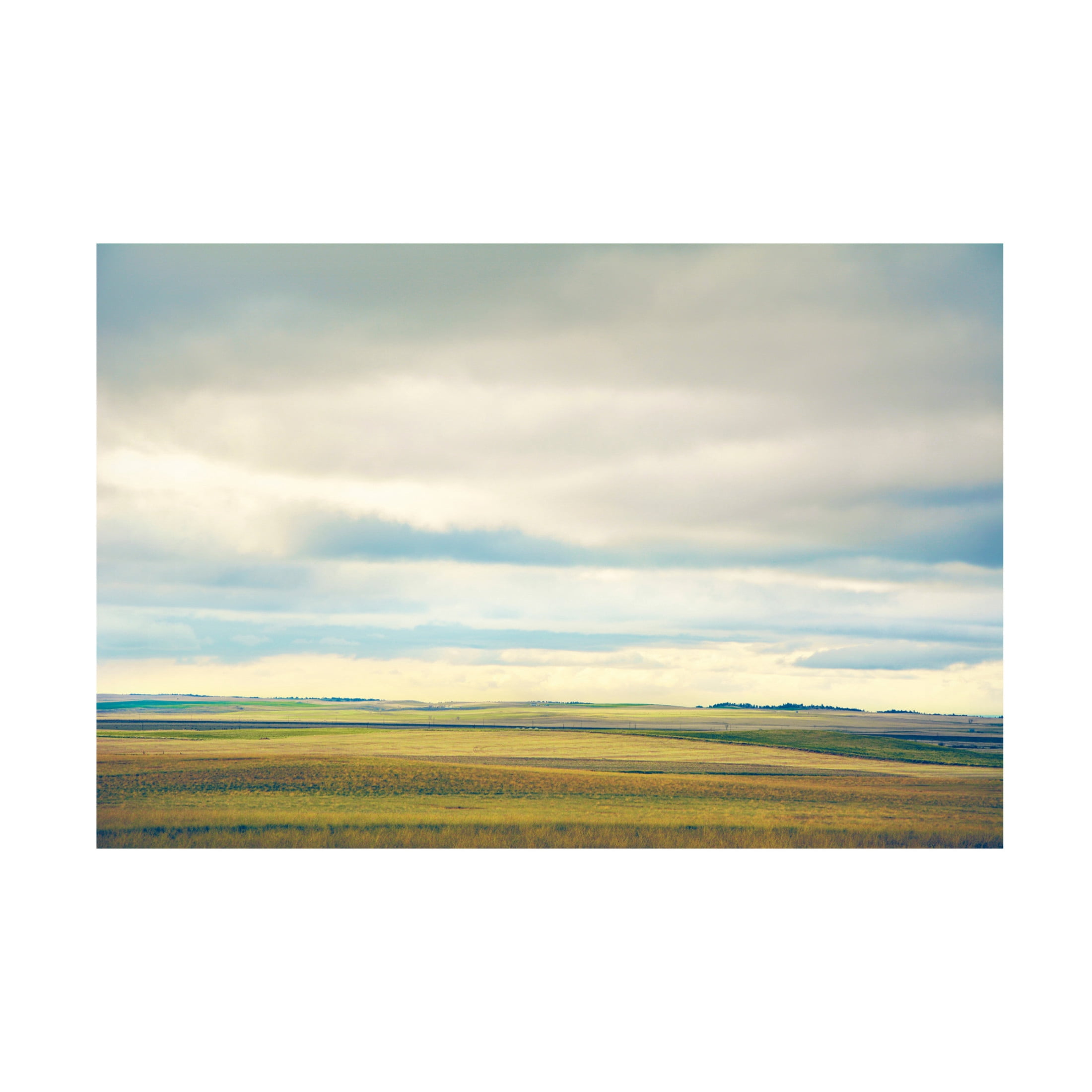 Canvas Wall Art - Annie Bailey Art 'Farmland Plains' Wall Art for Living Room, Bedroom, or Office Décor by Trademark Fine Art - 47 x 30 Inches
