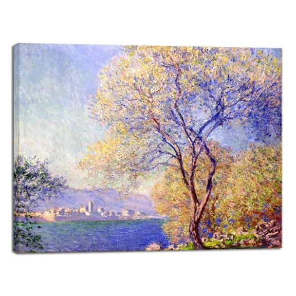 Canvas Wall Art Antibes Seen From The Salis Garden 1988 By Claude Monet