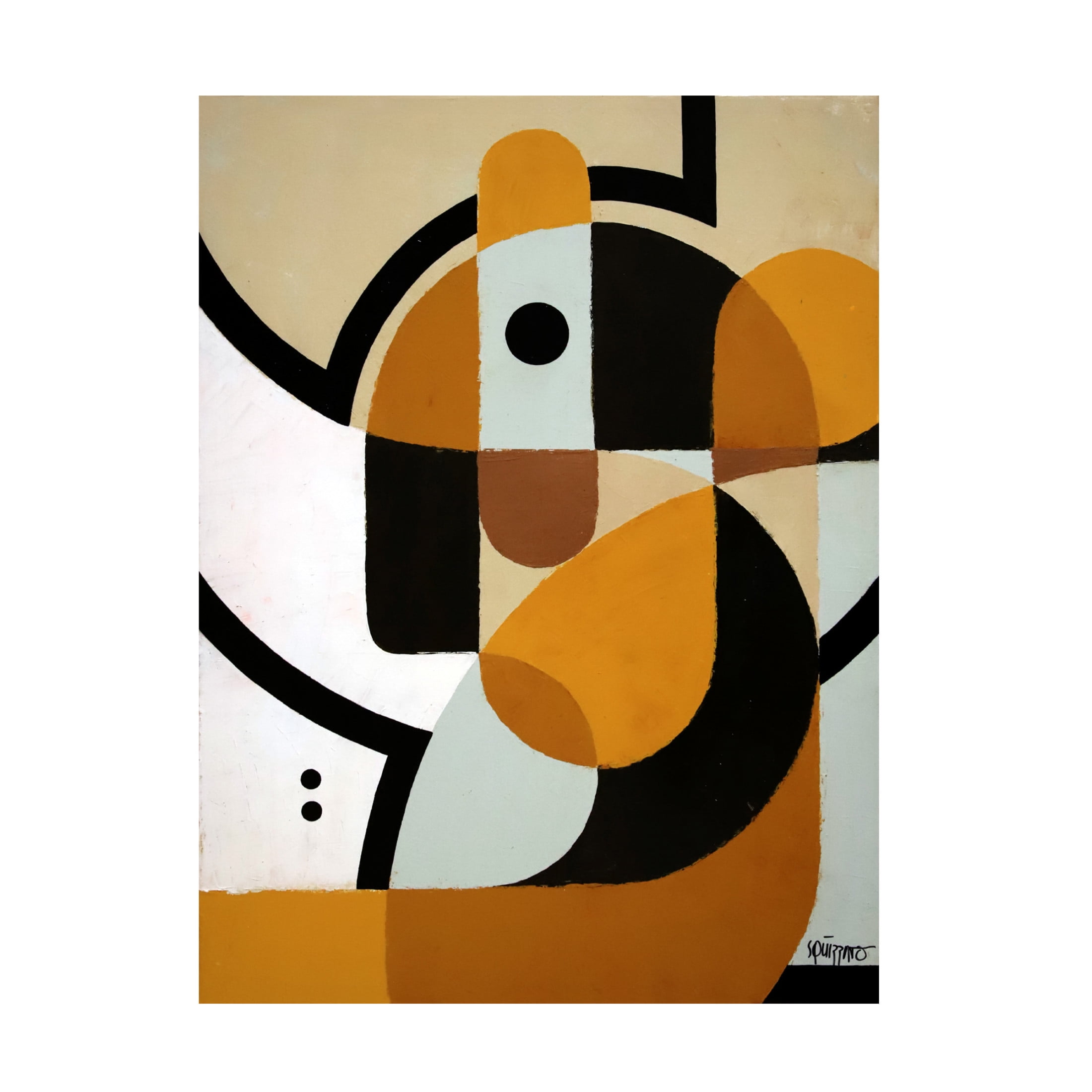 Canvas Wall Art - Antony Squizzato 'Big Ears' Wall Art for Living Room, Bedroom, or Office Décor by Trademark Fine Art - 14 x 19 Inches