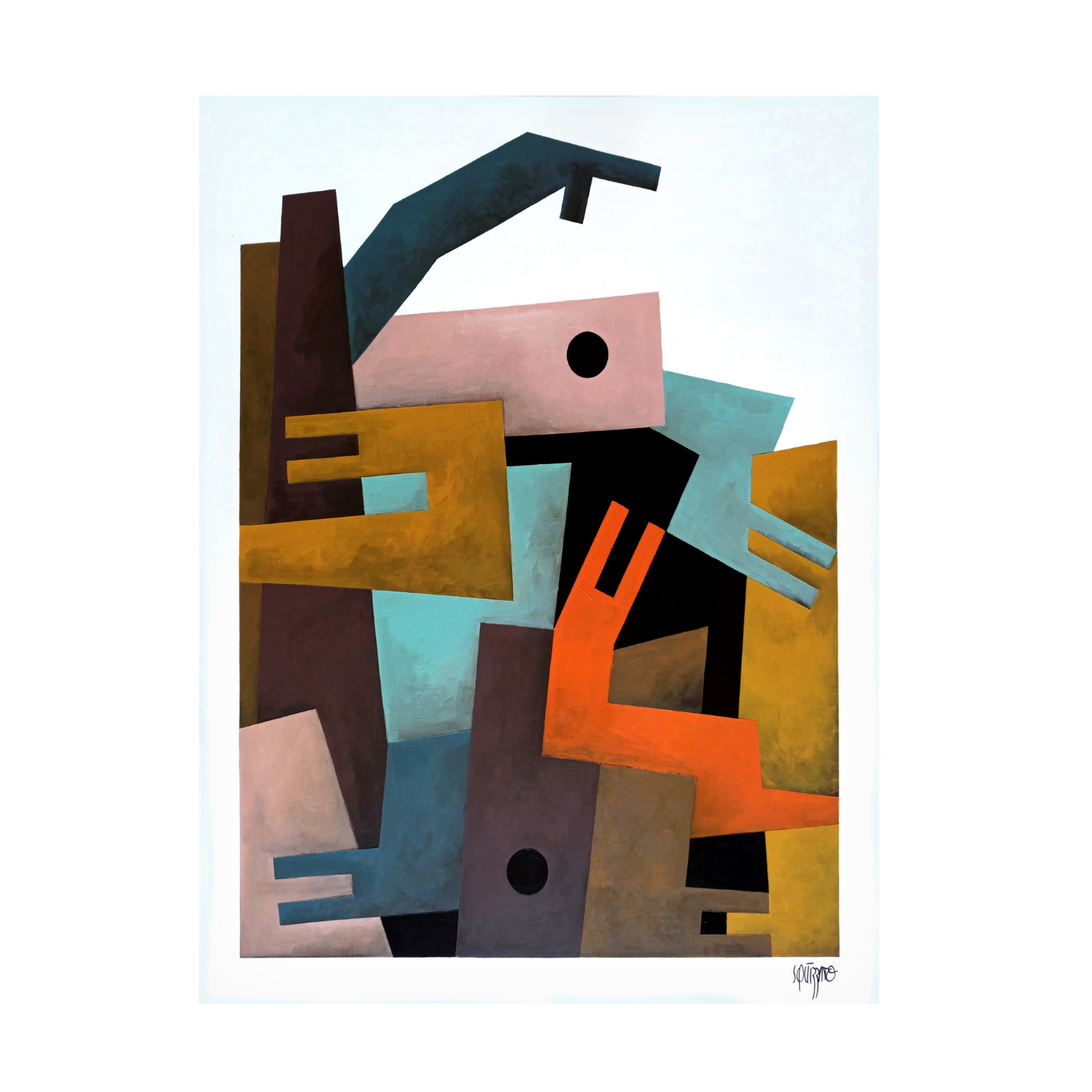 Canvas Wall Art - Antony Squizzato 'Crawler' Wall Art for Living Room, Bedroom, or Office Décor by Trademark Fine Art - 24 x 32 Inches