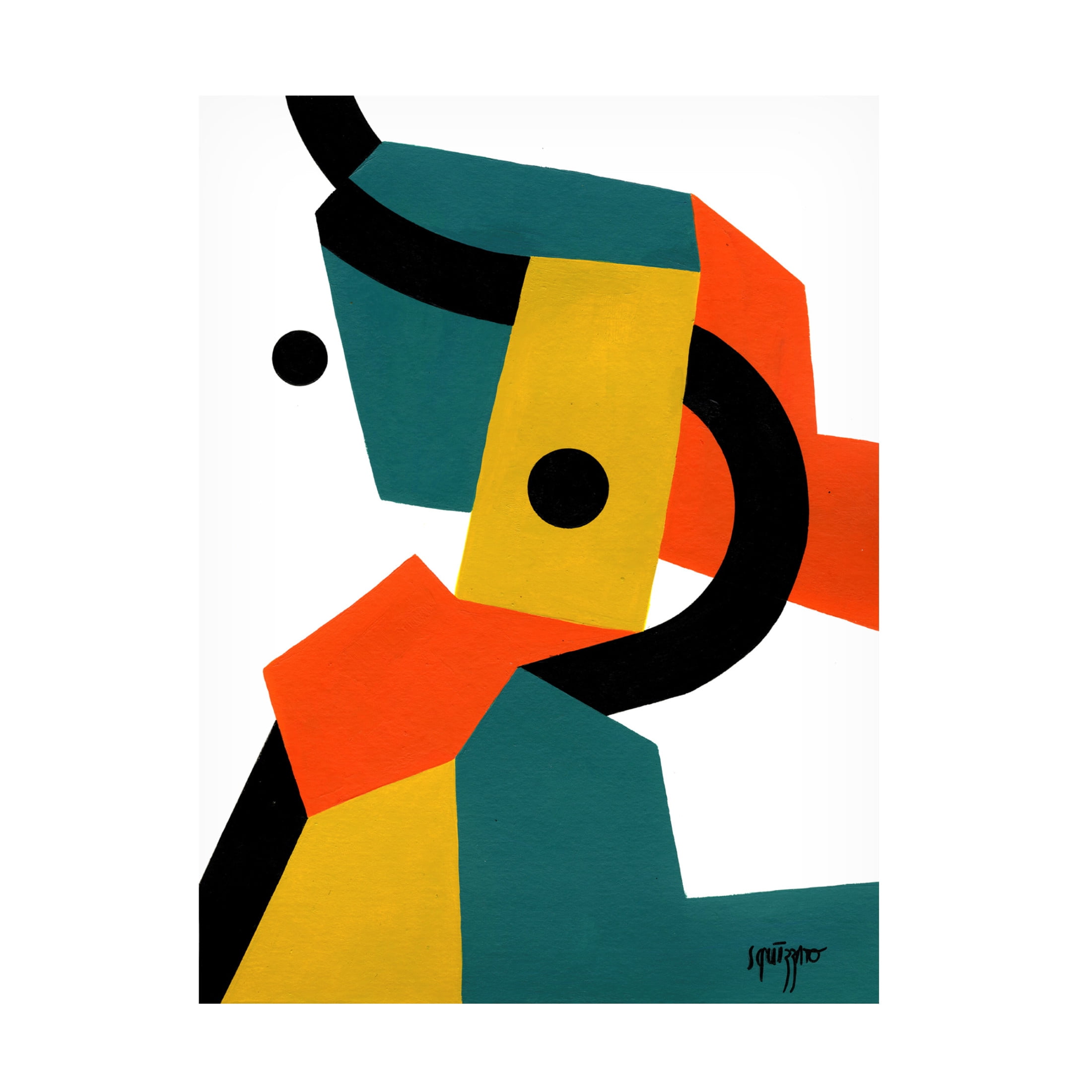 Canvas Wall Art - Antony Squizzato 'Jackylan' Wall Art for Living Room, Bedroom, or Office Décor by Trademark Fine Art - 14 x 19 Inches