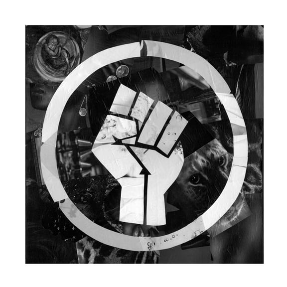 Canvas Wall Art - Artpoptart 'BLM' Wall Art for Living Room, Bedroom, or Office Décor by Trademark Fine Art - 14 x 14 Inches
