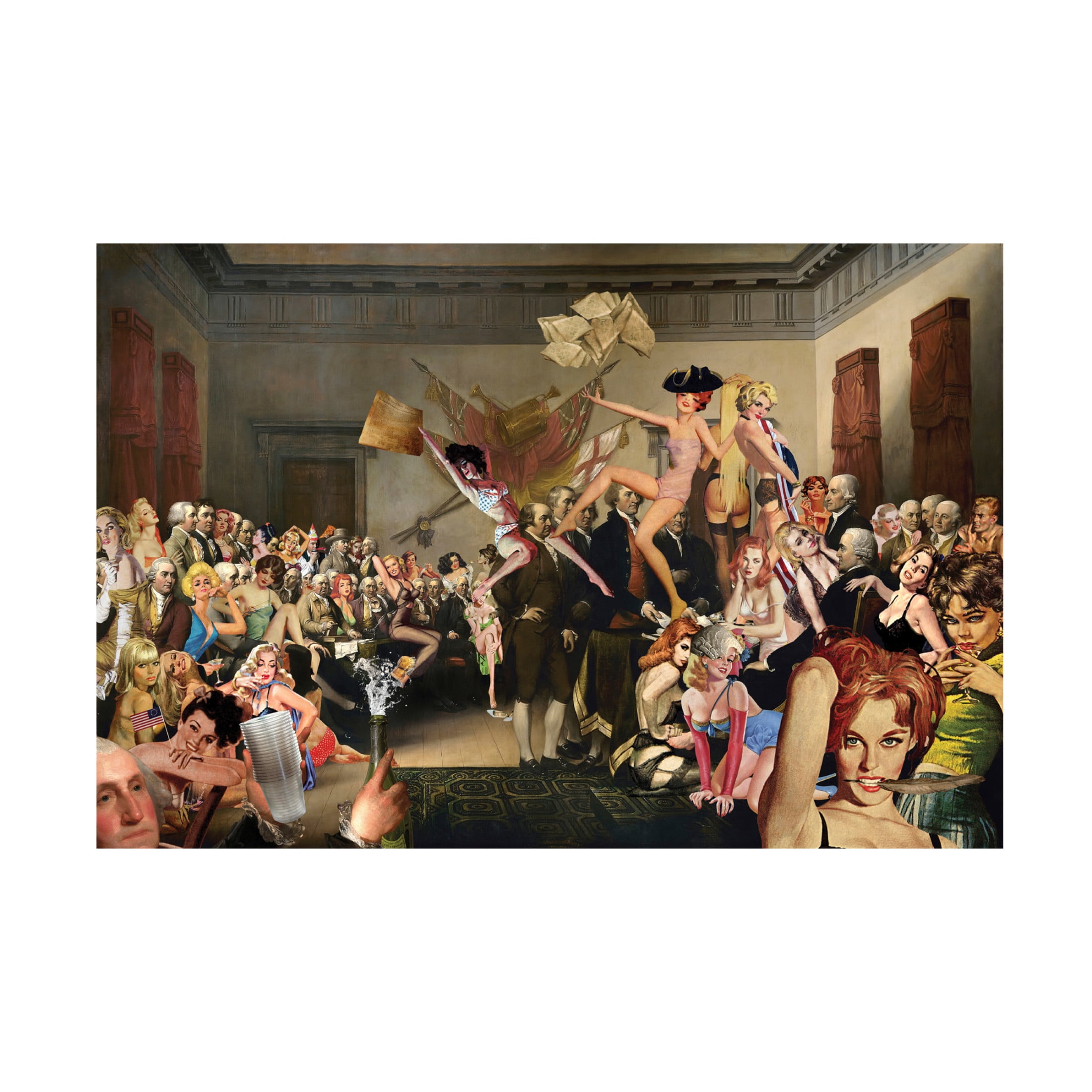 Canvas Wall Art - Barry Kite 'Afterparty' Wall Art for Living Room, Bedroom, or Office Décor by Trademark Fine Art - 32 x 22 Inches