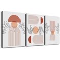 thumbnail image 1 of Canvas Wall Art For Bedroom Boho Wall Decor Living Room Minimalist Abstract Wall Painting Girl Room Wall Decoration Office Decor Wall Artworks Pictures Prints Modern Home Decor Art 3 Piece, 1 of 6
