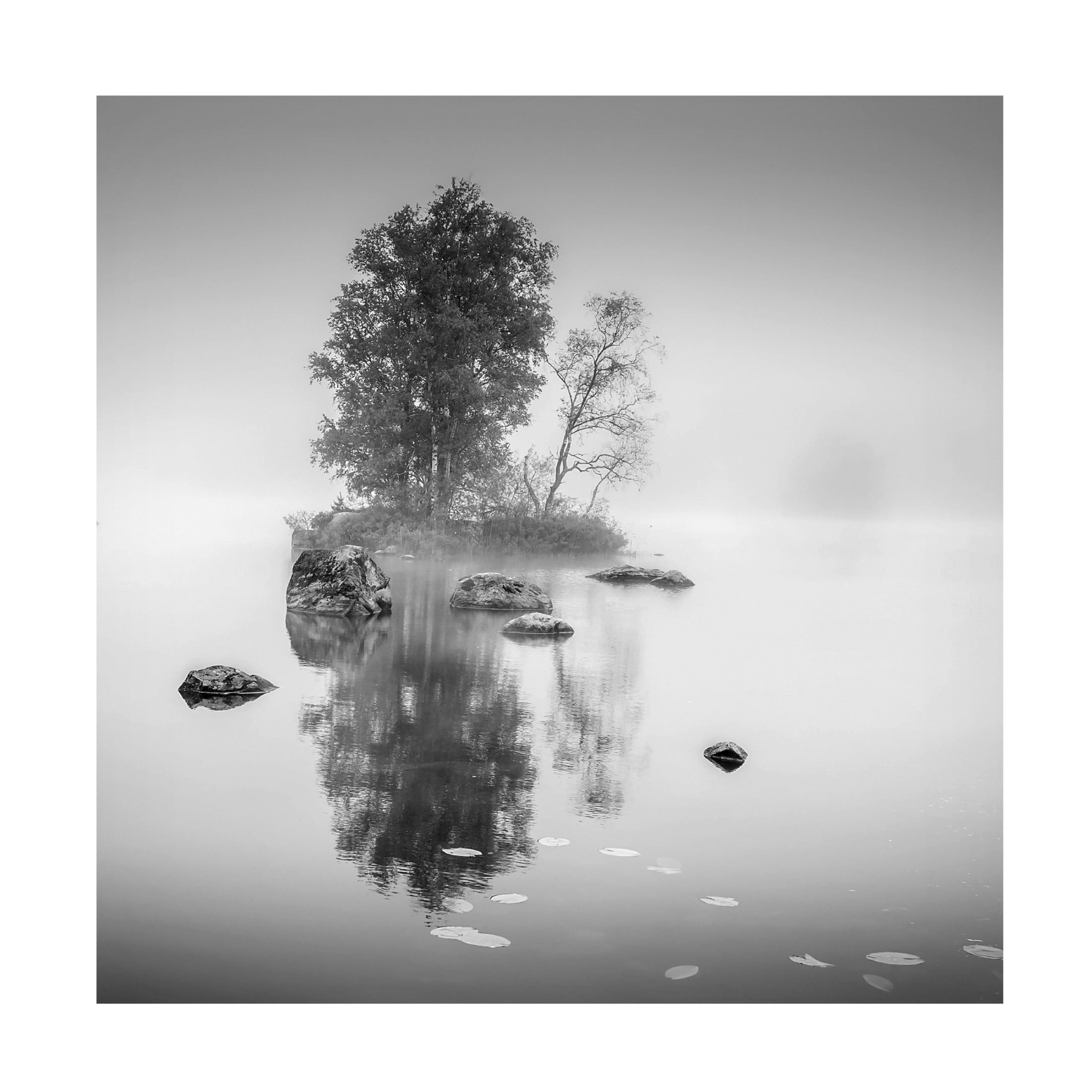 Canvas Wall Art - Benny Pettersson 'A Small Place In The World' Wall Art for Living Room, Bedroom, or Office Décor by Trademark Fine Art - 18 x 18 Inches