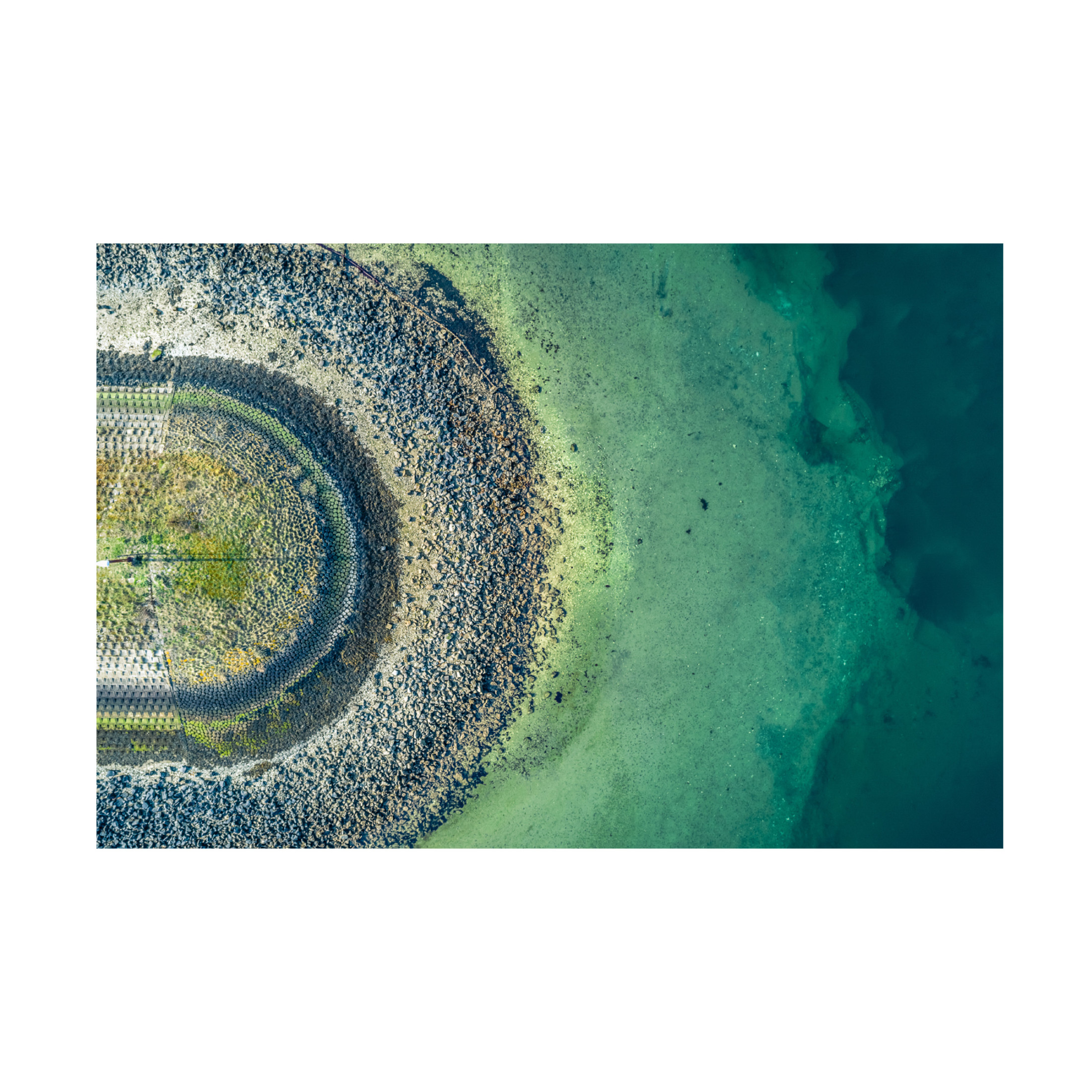 Canvas Wall Art - Bernardine De Laat 'At The End Of The Pier' Wall Art for Living Room, Bedroom, or Office D?cor by Trademark Fine Art - 19 x 12 Inches