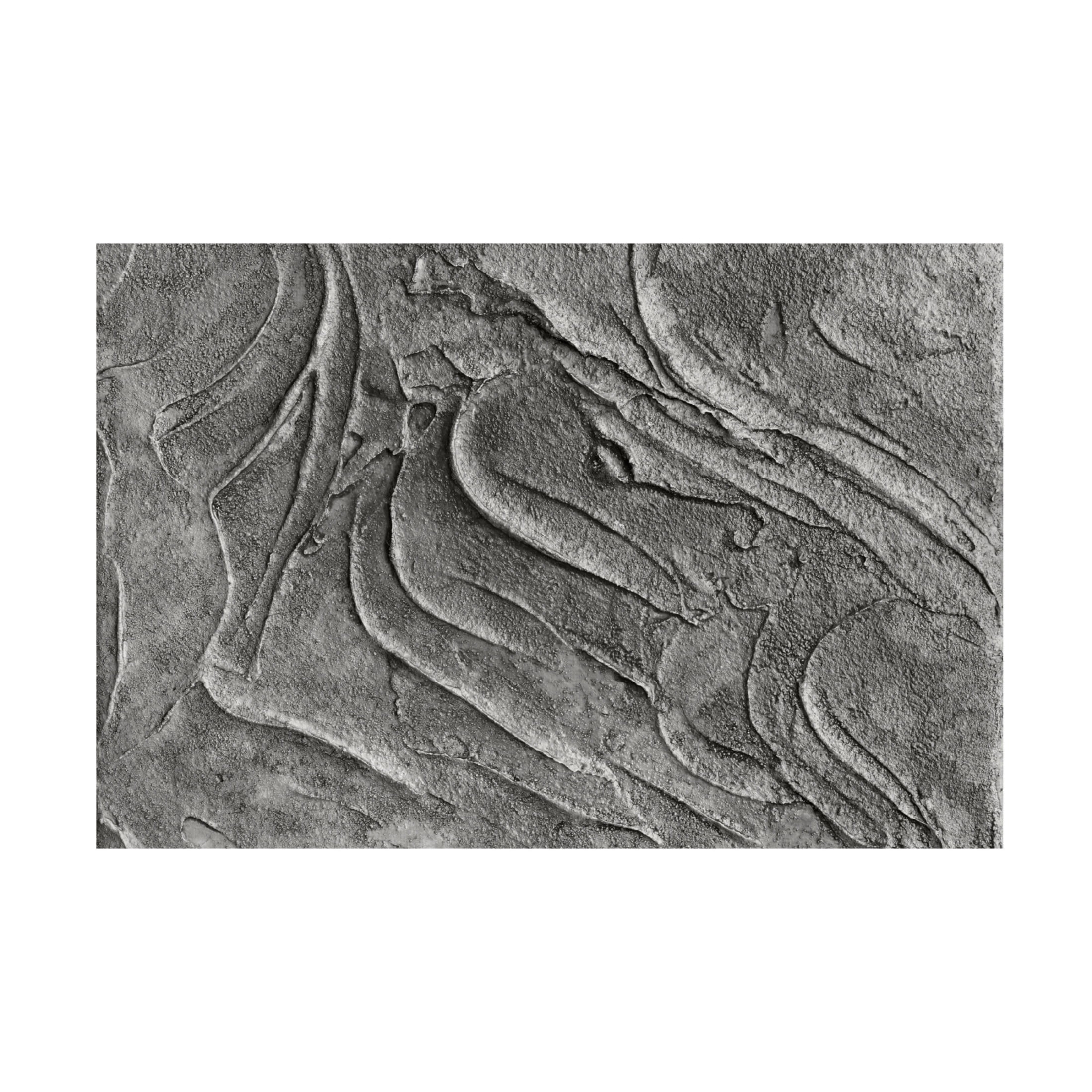 Canvas Wall Art - Bilge Paksoylu 'Tex1 1 Grey Dsc4506' Wall Art for Living Room, Bedroom, or Office D?cor by Trademark Fine Art - 47 x 30 Inches