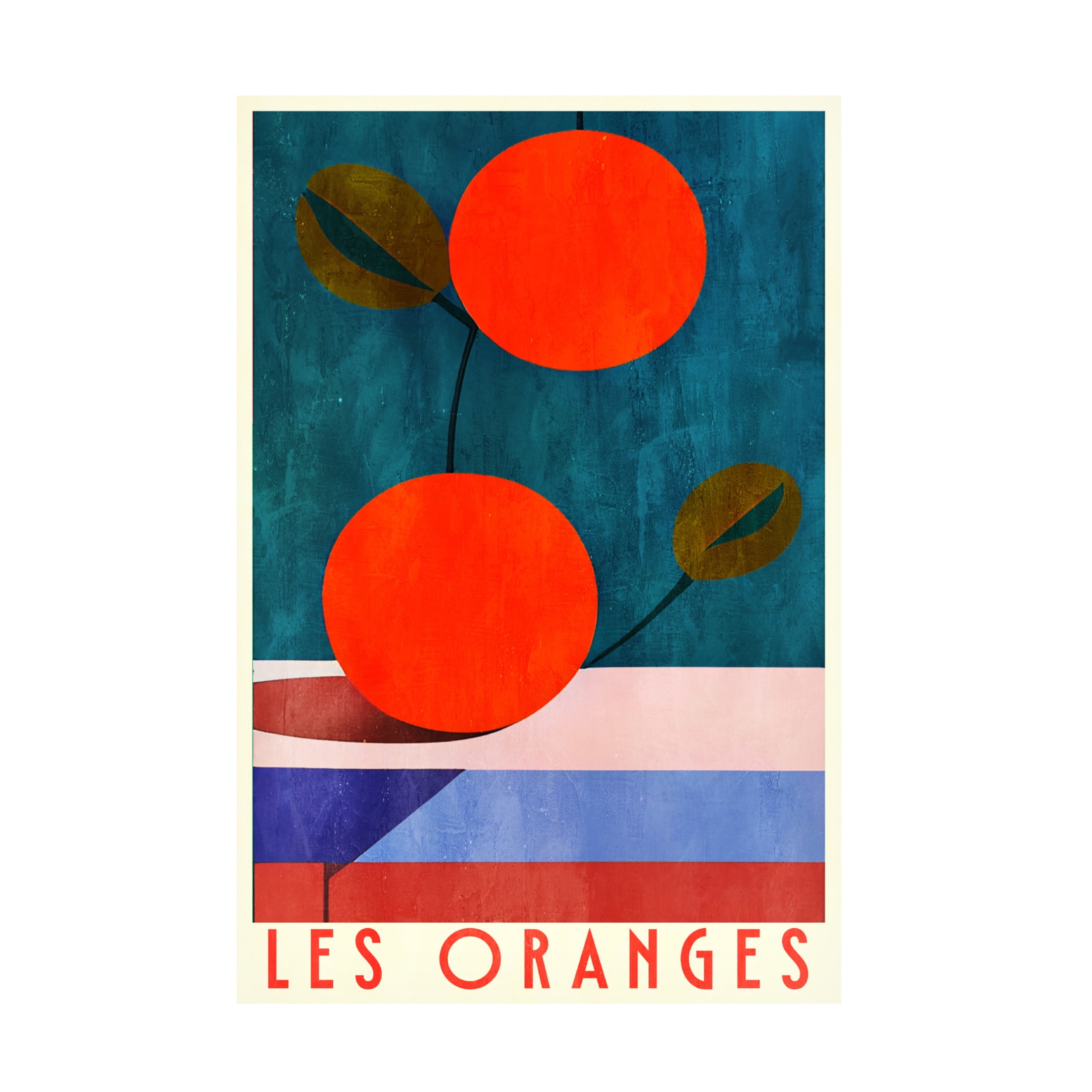 Canvas Wall Art - Bo Anderson 'Les Oranges' Wall Art for Living Room, Bedroom, or Office D?cor by Trademark Fine Art - 22 x 32 Inches