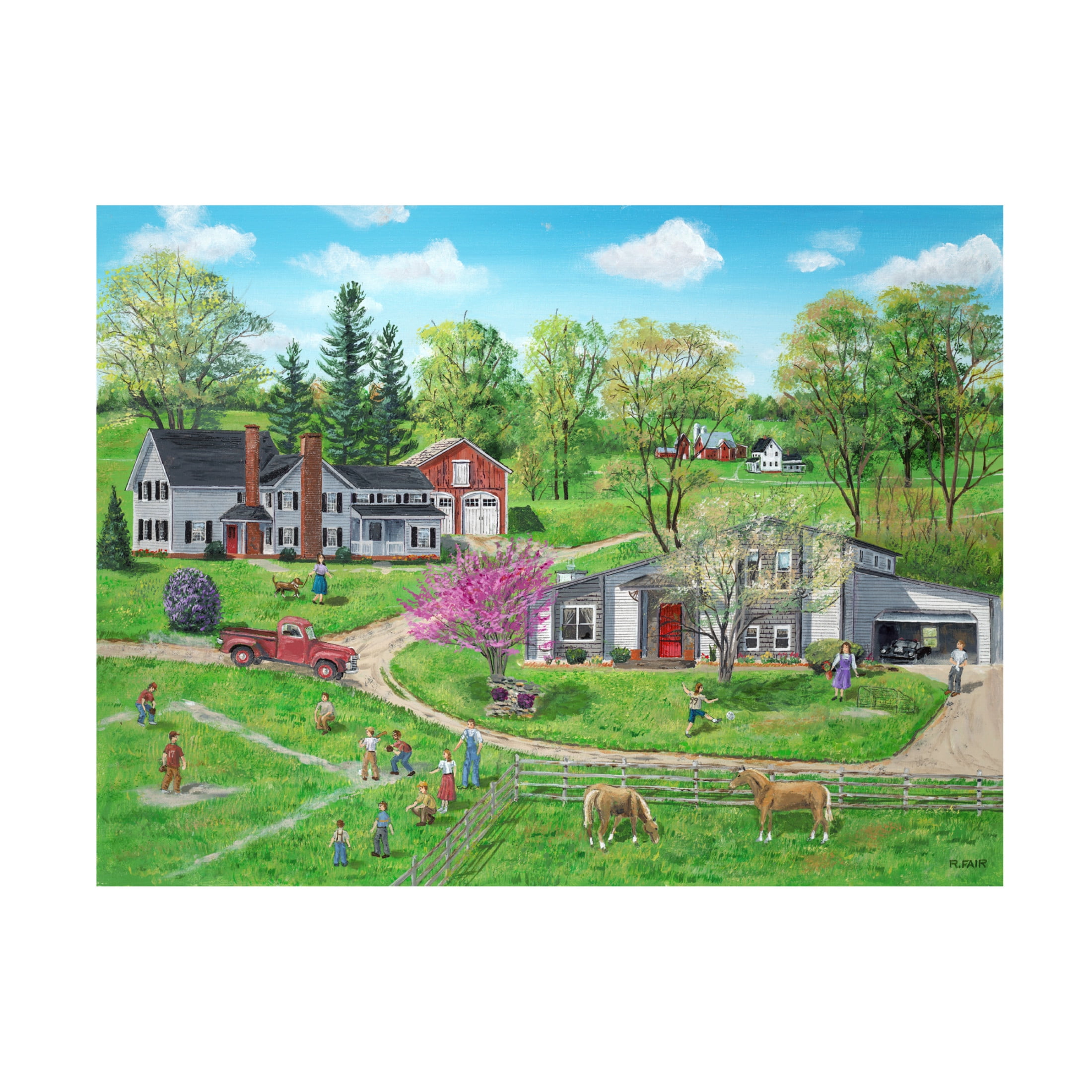 Canvas Wall Art - Bob Fair 'Buhlers Heritage' Wall Art for Living Room, Bedroom, or Office Décor by Trademark Fine Art - 24 x 18 Inches
