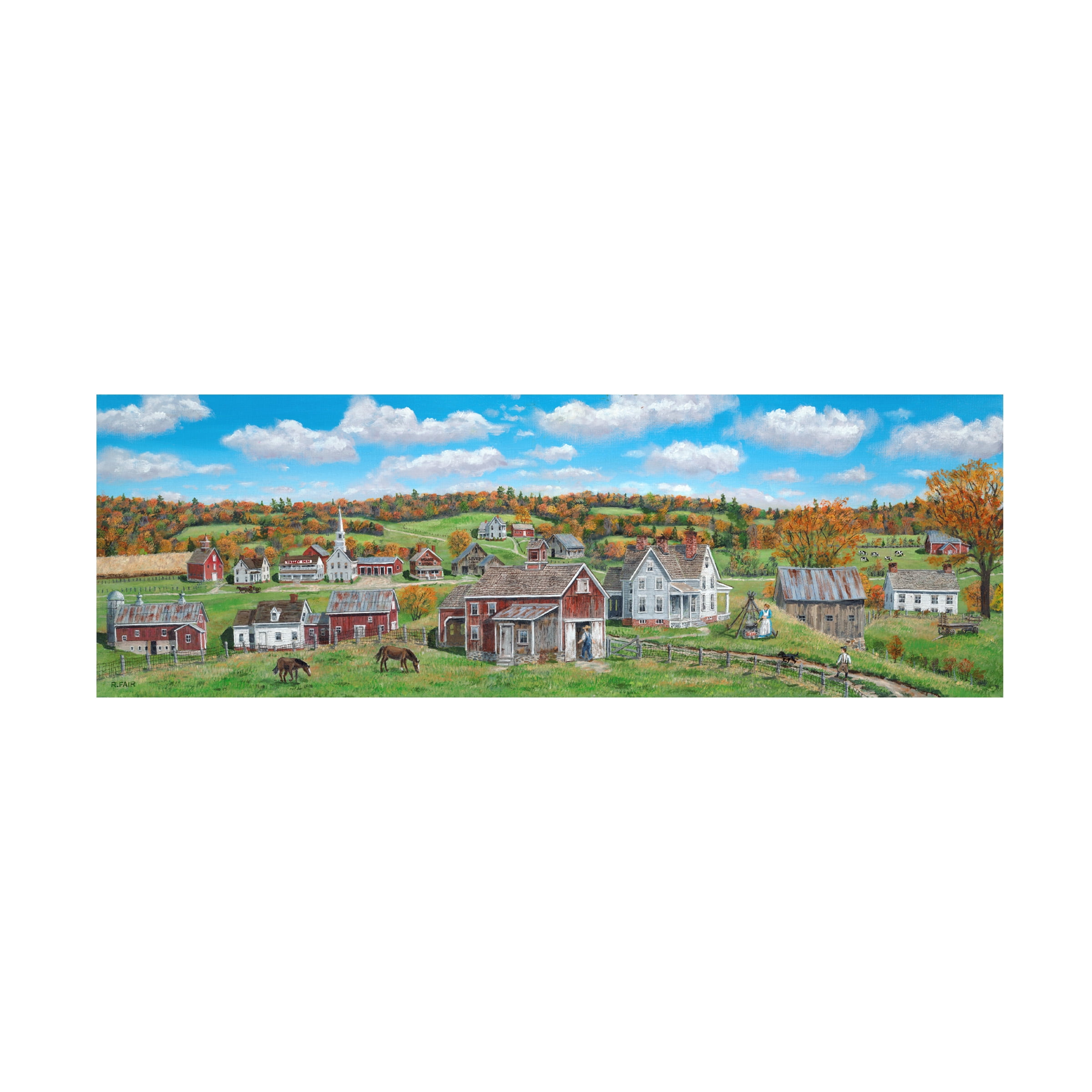 Canvas Wall Art - Bob Fair 'Making Soap' Wall Art for Living Room, Bedroom, or Office DÃ©cor by Trademark Fine Art - 32 x 10 Inches