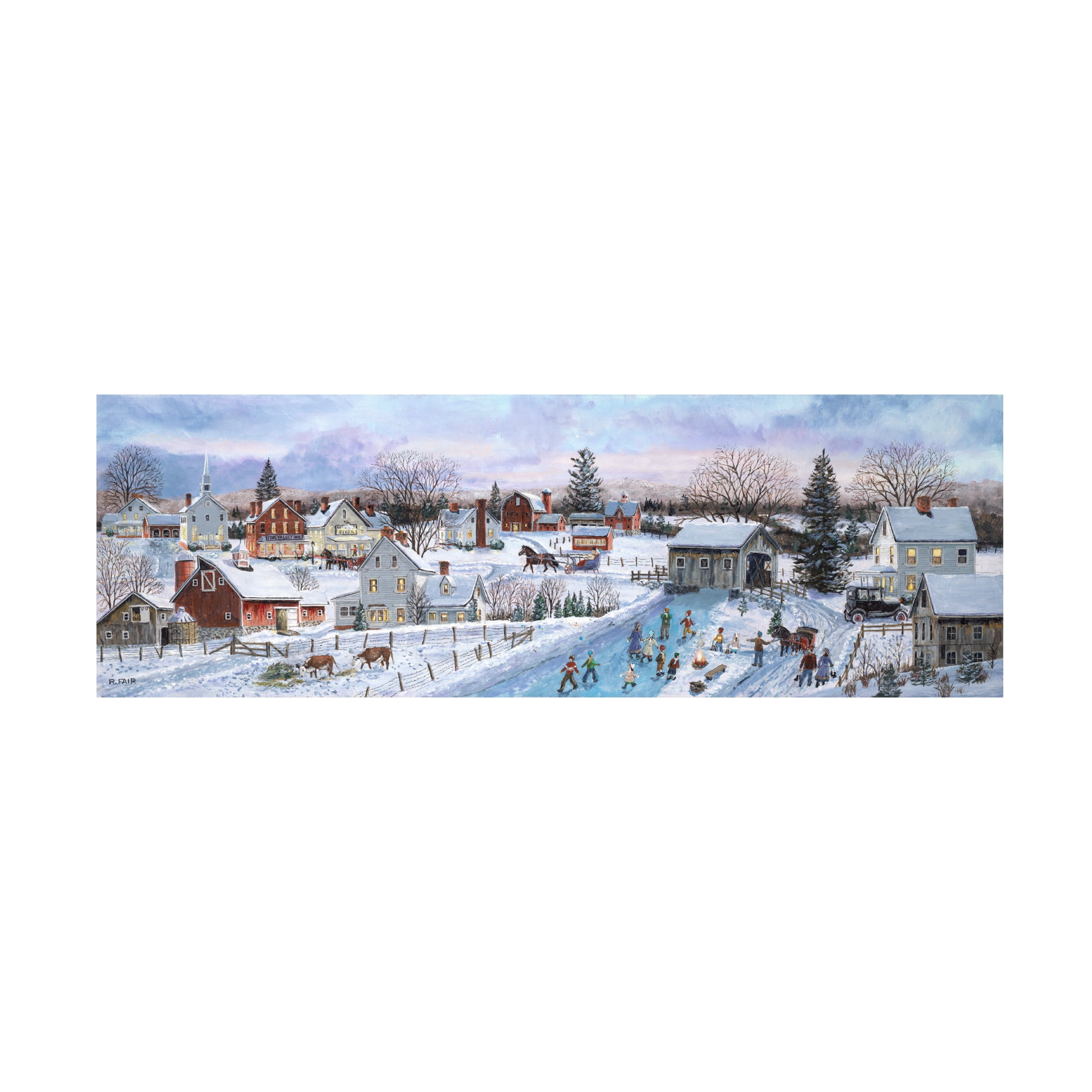 Canvas Wall Art - Bob Fair 'Pine Valley' Wall Art for Living Room, Bedroom, or Office DÃ©cor by Trademark Fine Art - 47 x 16 Inches