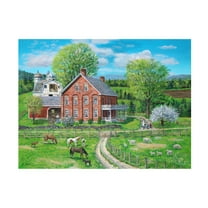 Canvas Wall Art - Bob Fair 'Spring Joys' Wall Art for Living Room, Bedroom, or Office Décor by Trademark Fine Art - 32 x 24 Inches