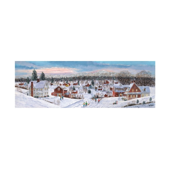 Canvas Wall Art - Bob Fair 'Valley View Farms' Wall Art for Living Room, Bedroom, or Office Décor by Trademark Fine Art - 47 x 16 Inches