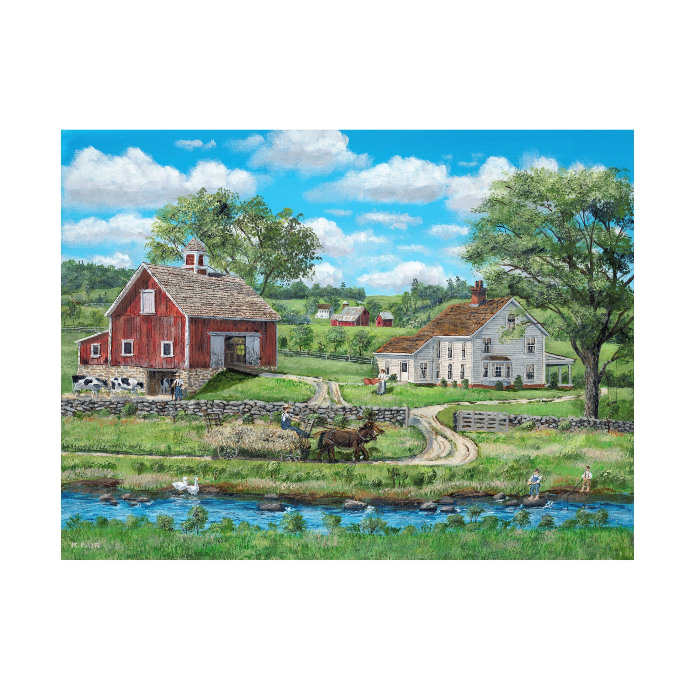 Canvas Wall Art - Bob Fair 'Warm Spell' Wall Art for Living Room, Bedroom, or Office Décor by Trademark Fine Art - 24 x 18 Inches