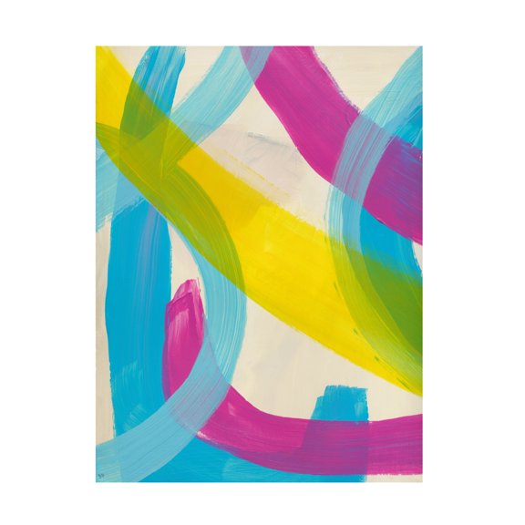Canvas Wall Art - Bronwyn Baker 'The Script No. 1' Wall Art for Living Room, Bedroom, or Office Décor by Trademark Fine Art - 35 x 47 Inches
