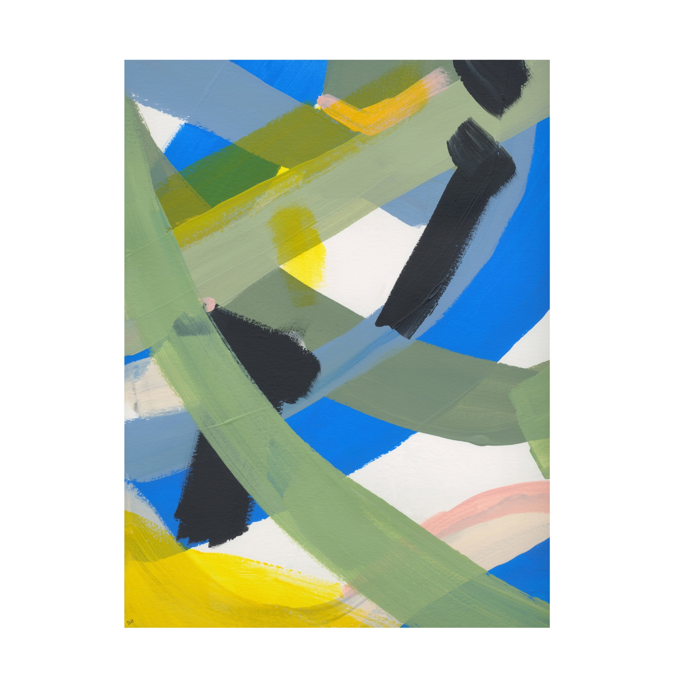 Canvas Wall Art - Bronwyn Baker 'The Script No. 3' Wall Art for Living Room, Bedroom, or Office Décor by Trademark Fine Art - 35 x 47 Inches