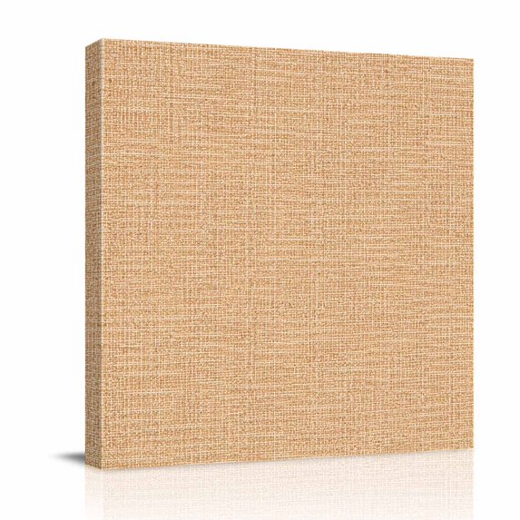 Canvas Wall Art, Brown Color Framed Canvas Prints for Bathroom Kitchen, Abstract Woven Texture Vintage Minimalist Gallery Wrapped Wall Decor for Home Office, Gifts, 10"x10" Ship Next Day