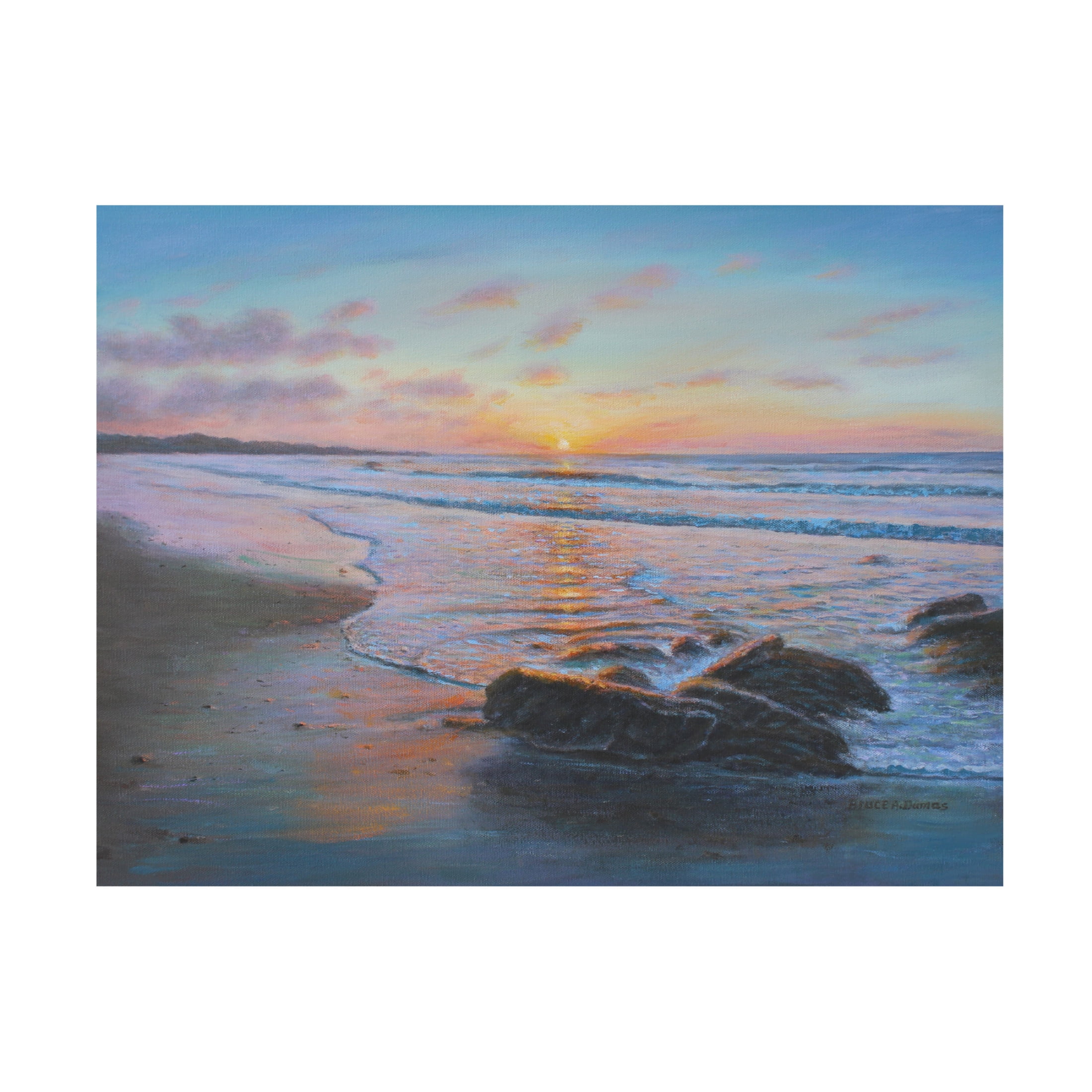 Canvas Wall Art - Bruce Dumas 'Breaking Sun' Wall Art for Living Room, Bedroom, or Office Décor by Trademark Fine Art - 24 x 18 Inches