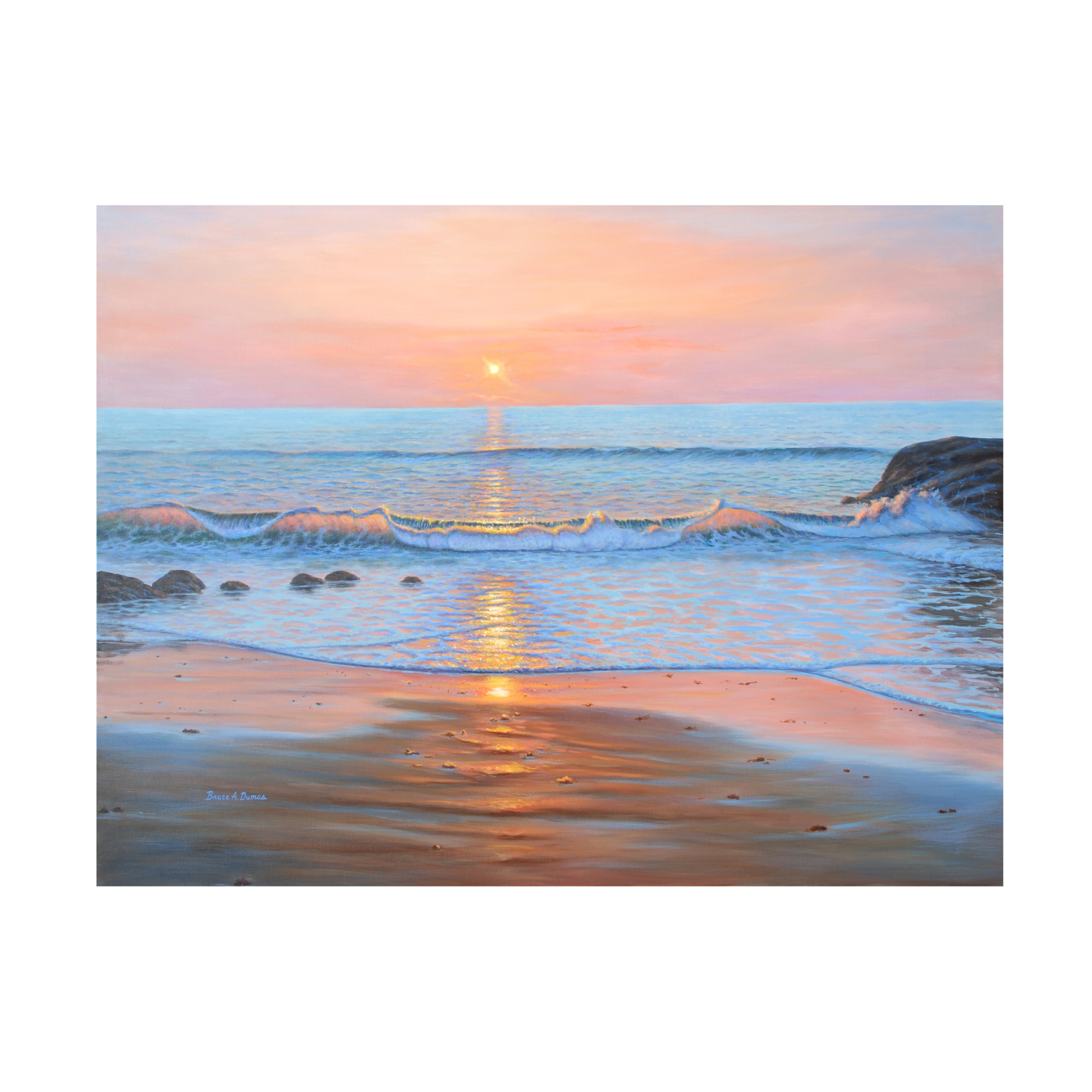 Canvas Wall Art - Bruce Dumas 'Early Breakers' Wall Art for Living Room, Bedroom, or Office Décor by Trademark Fine Art - 19 x 14 Inches