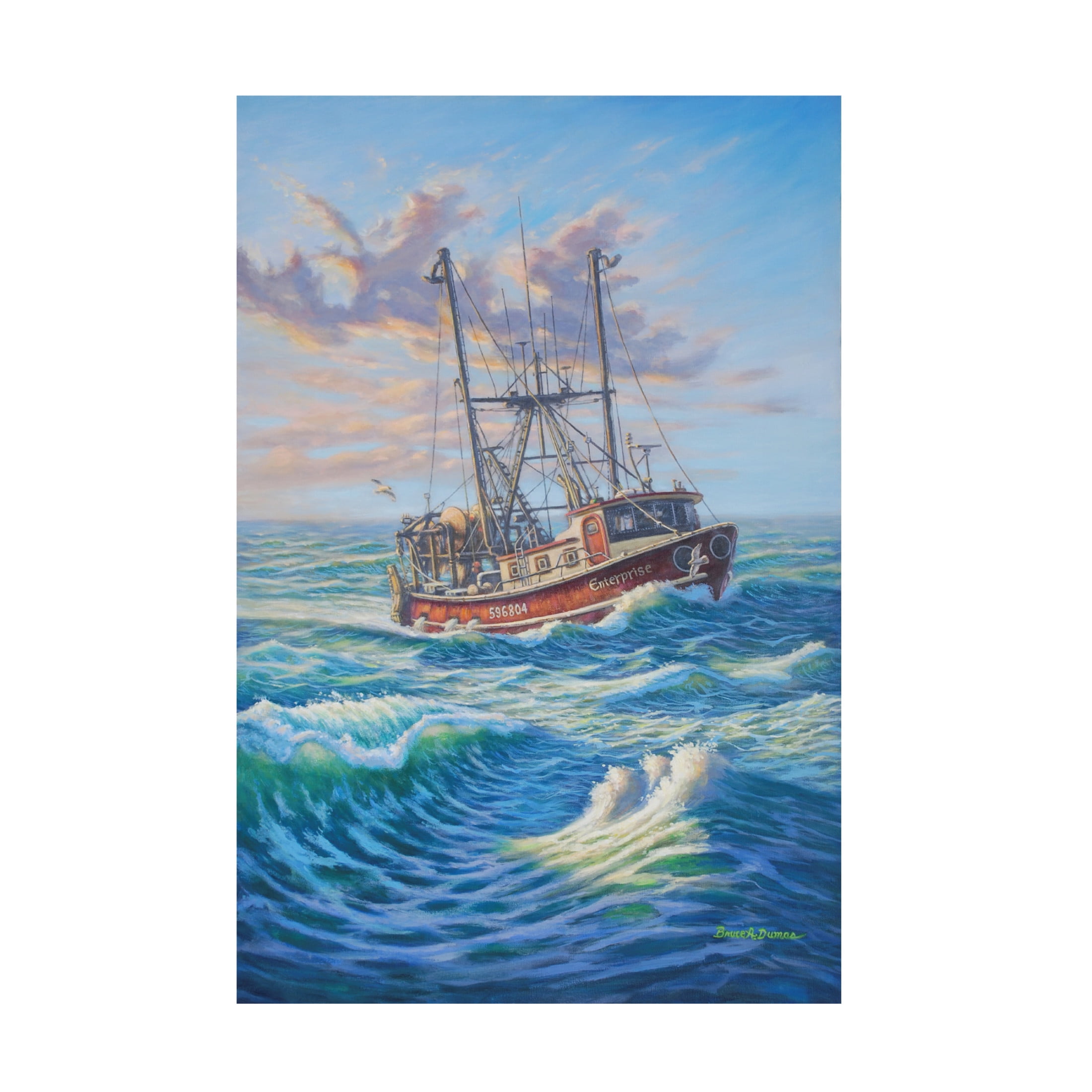Canvas Wall Art - Bruce Dumas 'Enterprise' Wall Art for Living Room, Bedroom, or Office Décor by Trademark Fine Art - 12 x 19 Inches