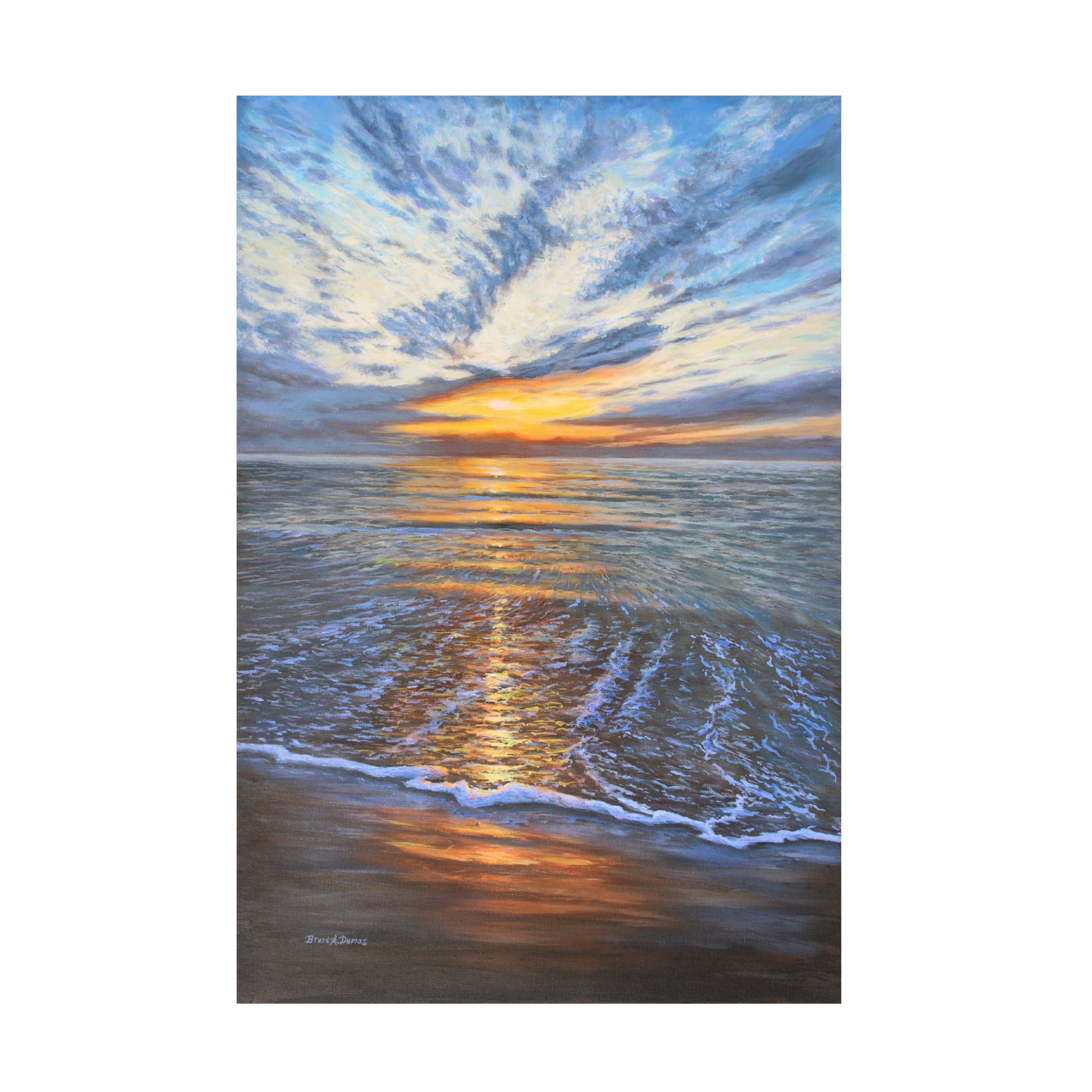 Canvas Wall Art - Bruce Dumas 'Mystical Shore' Wall Art for Living Room, Bedroom, or Office Décor by Trademark Fine Art - 22 x 32 Inches