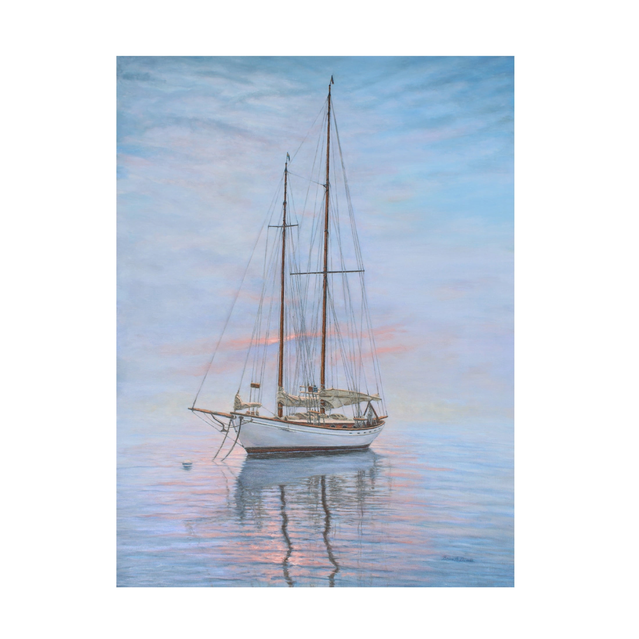 Canvas Wall Art - Bruce Dumas 'Restful Spirit' Wall Art for Living Room, Bedroom, or Office Décor by Trademark Fine Art - 18 x 24 Inches