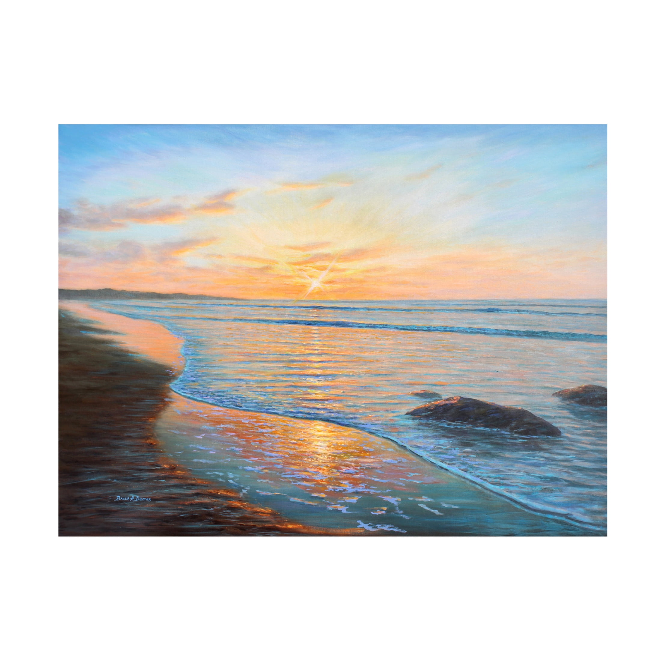 Canvas Wall Art - Bruce Dumas 'Scarborough Beauty' Wall Art for Living Room, Bedroom, or Office Décor by Trademark Fine Art - 24 x 18 Inches