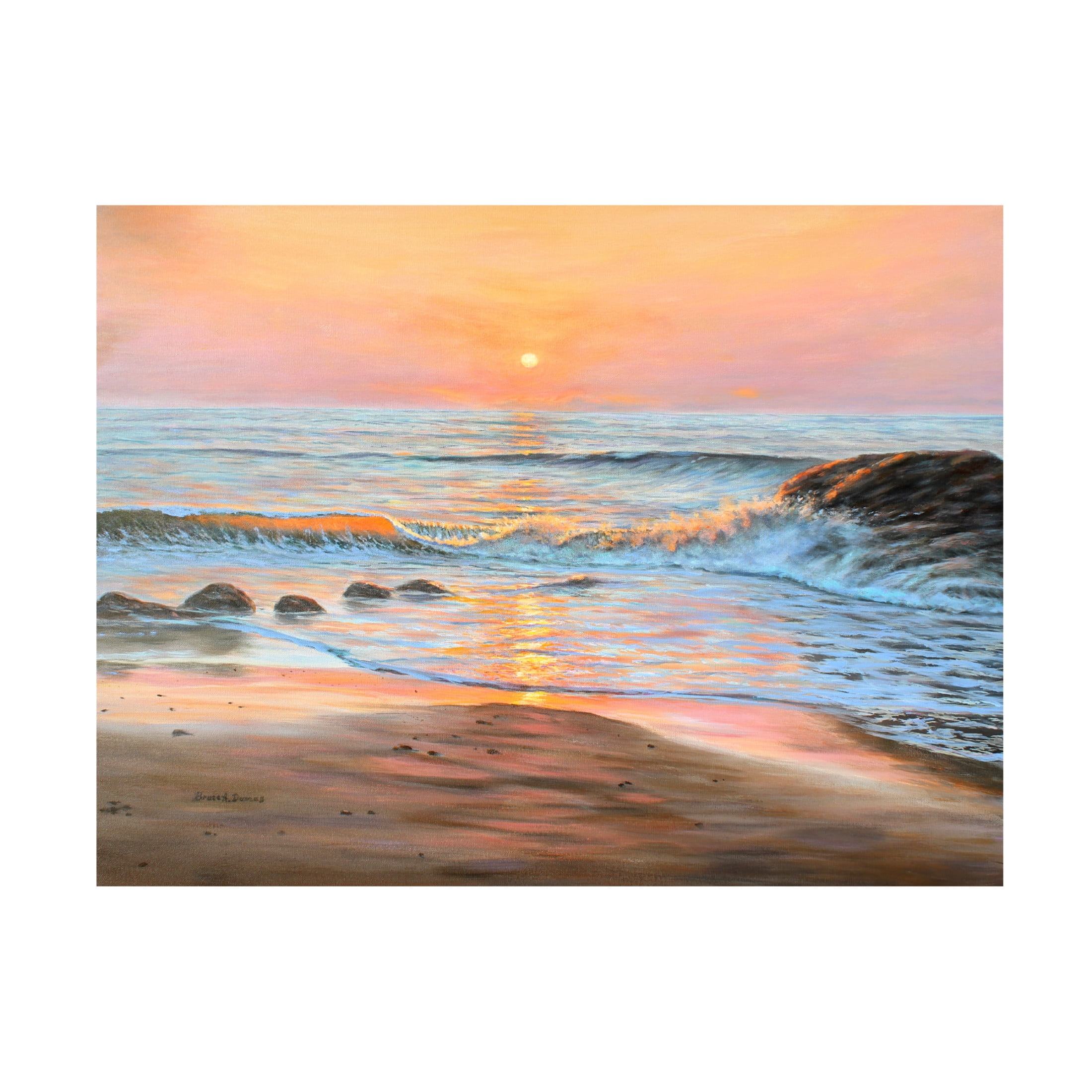 Canvas Wall Art - Bruce Dumas 'Scarborough Splendor' Wall Art for Living Room, Bedroom, or Office Décor by Trademark Fine Art - 32 x 24 Inches