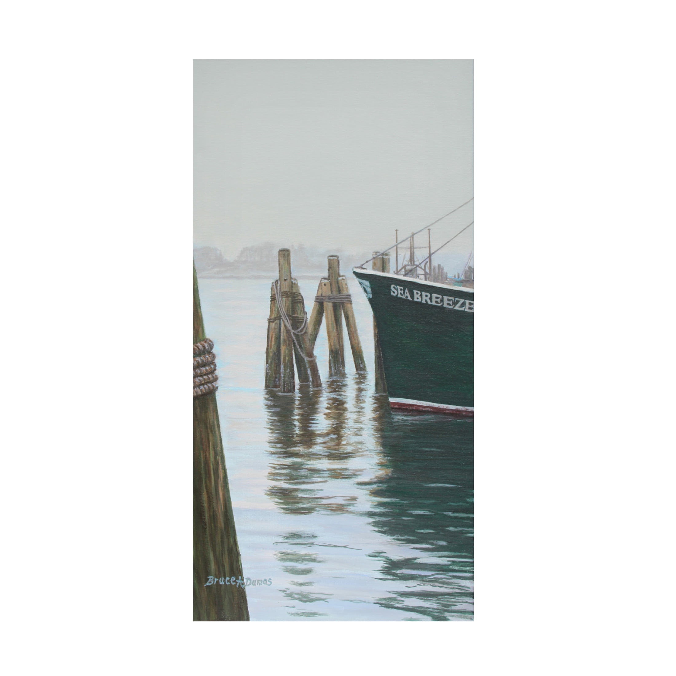 Canvas Wall Art - Bruce Dumas 'Sea Breeze' Wall Art for Living Room, Bedroom, or Office Décor by Trademark Fine Art - 10 x 19 Inches