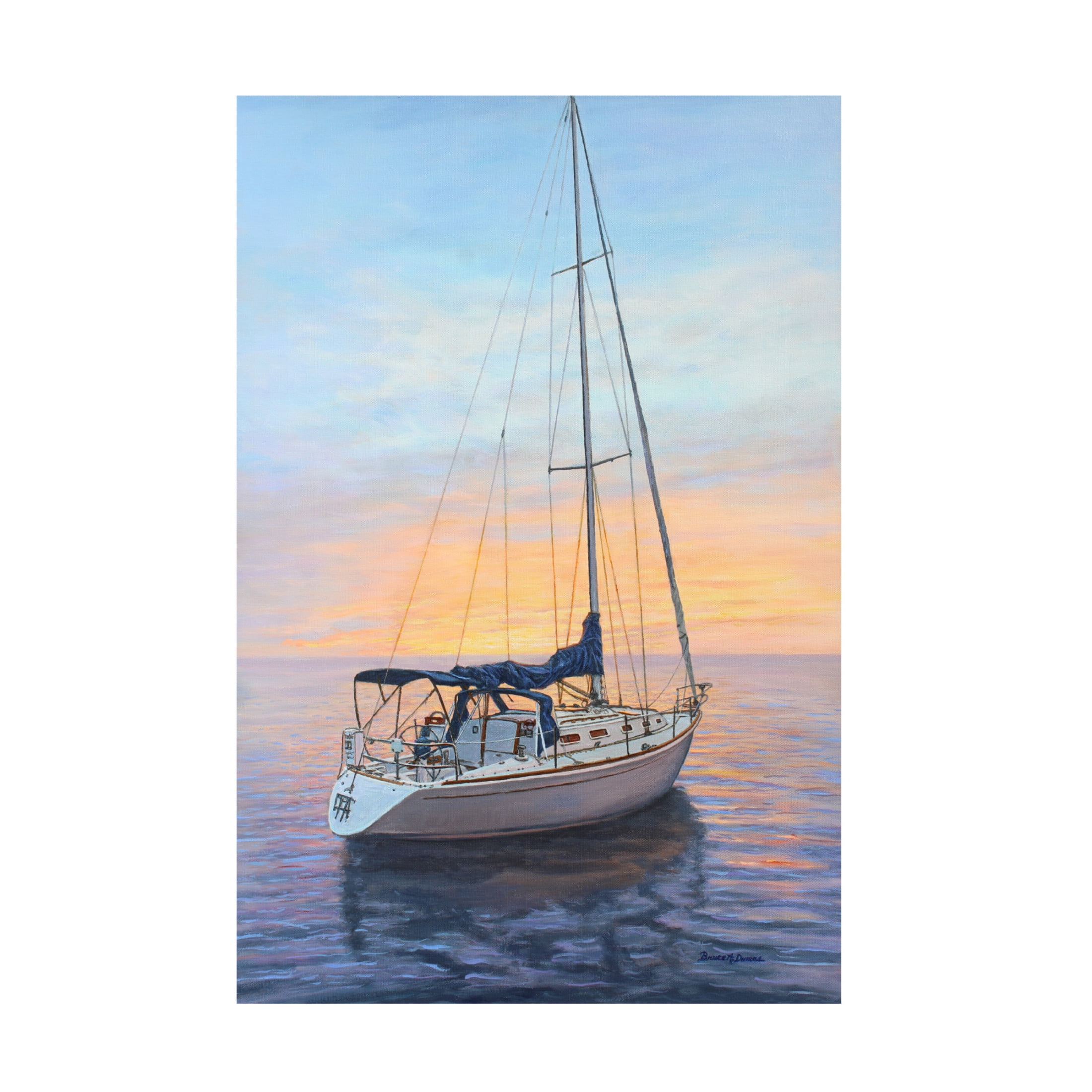 Canvas Wall Art - Bruce Dumas 'Solitude' Wall Art for Living Room, Bedroom, or Office Décor by Trademark Fine Art - 30 x 47 Inches