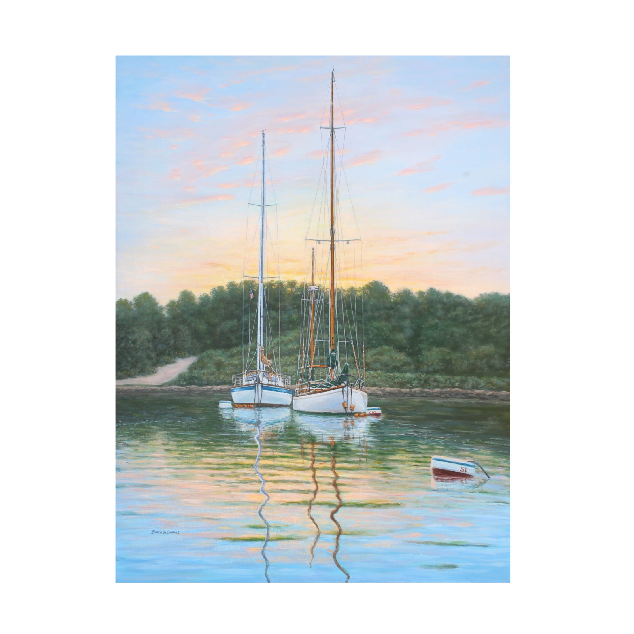Canvas Wall Art - Bruce Dumas 'Stonington Beauties II' Wall Art for Living Room, Bedroom, or Office Décor by Trademark Fine Art - 35 x 47 Inches