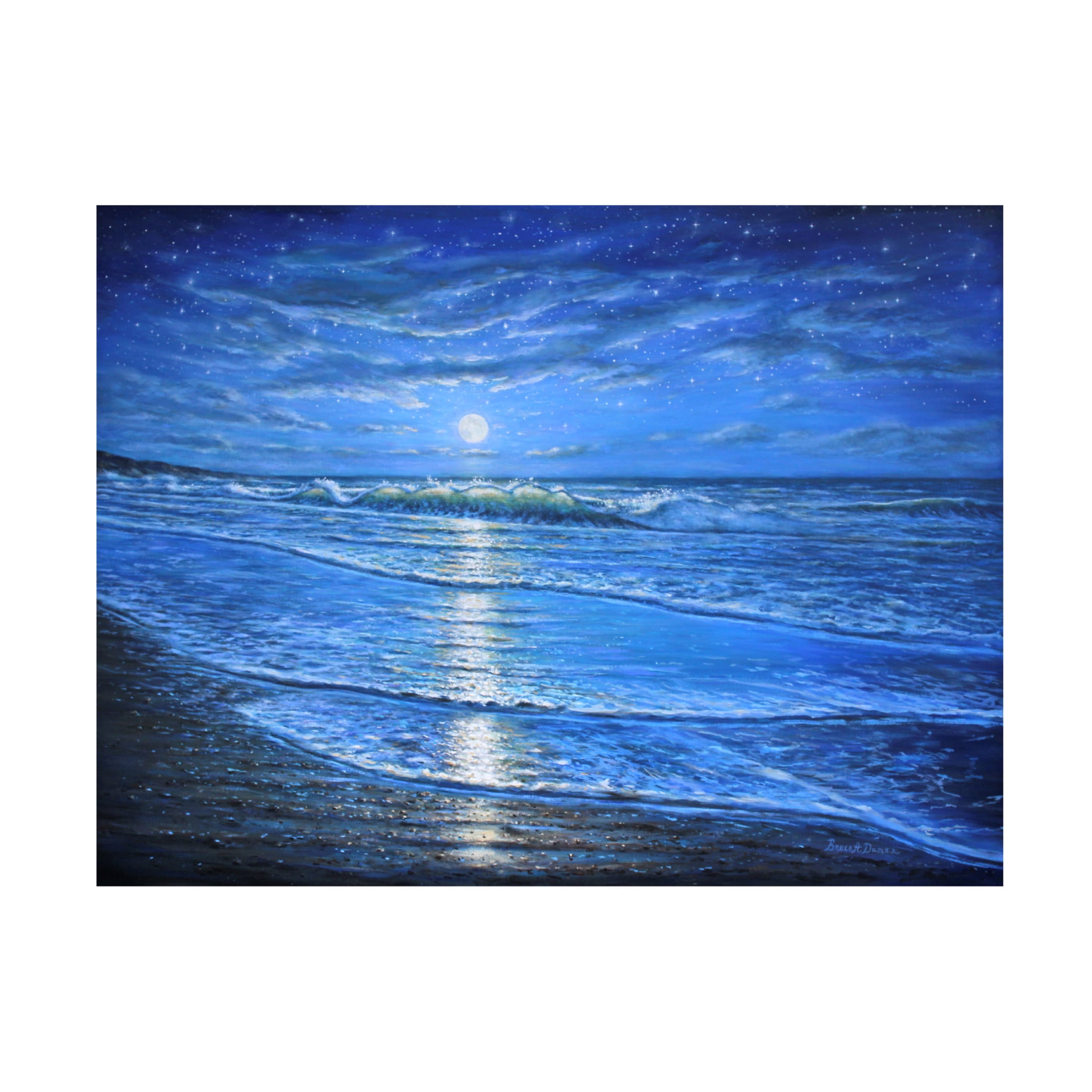 Canvas Wall Art - Bruce Dumas 'The Evening Show' Wall Art for Living Room, Bedroom, or Office Décor by Trademark Fine Art - 19 x 14 Inches