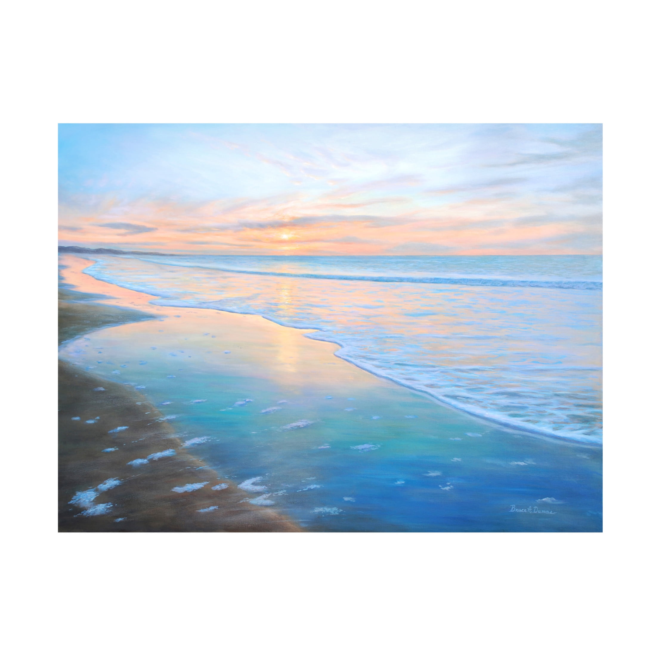 Canvas Wall Art - Bruce Dumas 'The Morning Show' Wall Art for Living Room, Bedroom, or Office Décor by Trademark Fine Art - 47 x 35 Inches