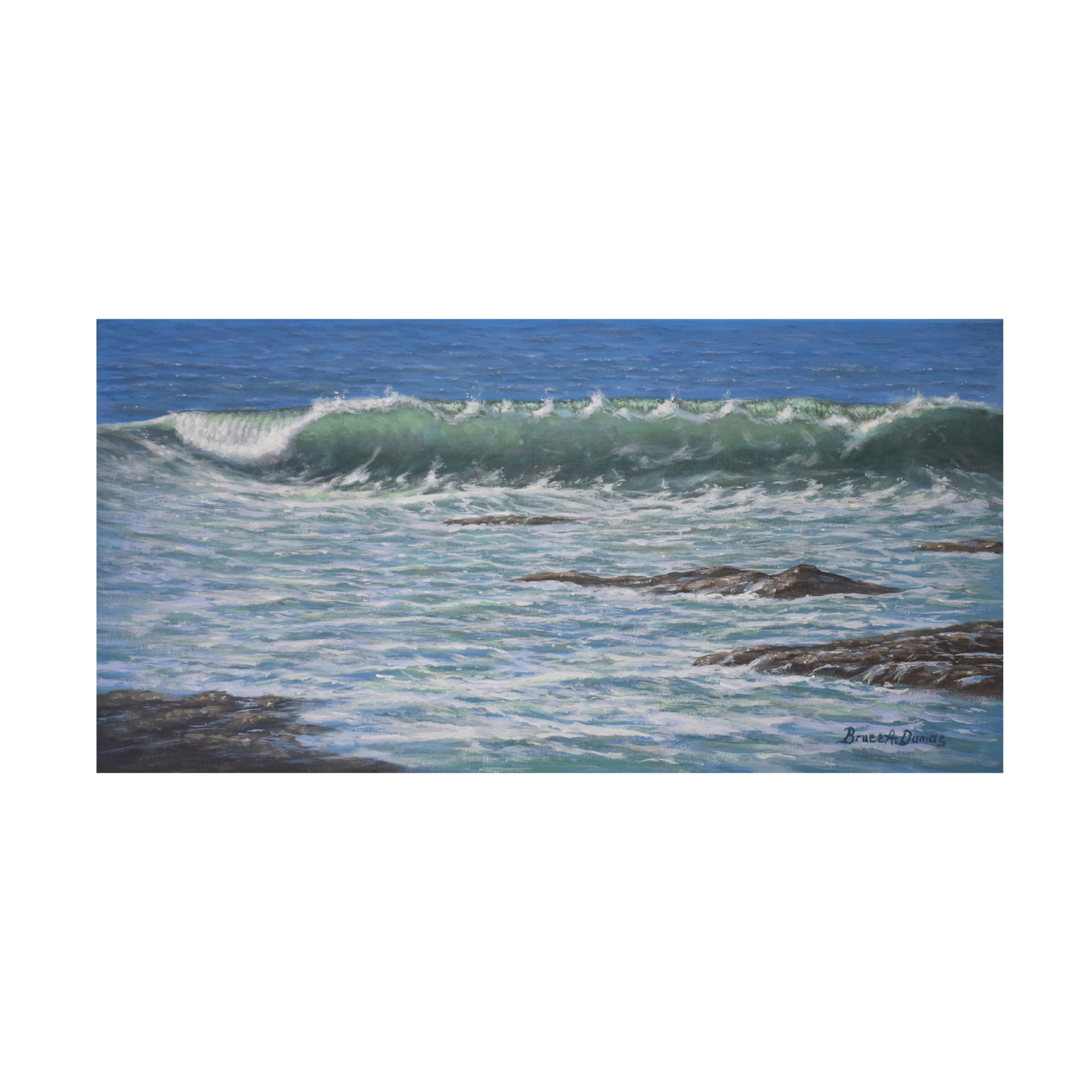 Canvas Wall Art - Bruce Dumas 'Wavemerized' Wall Art for Living Room, Bedroom, or Office Décor by Trademark Fine Art - 32 x 16 Inches