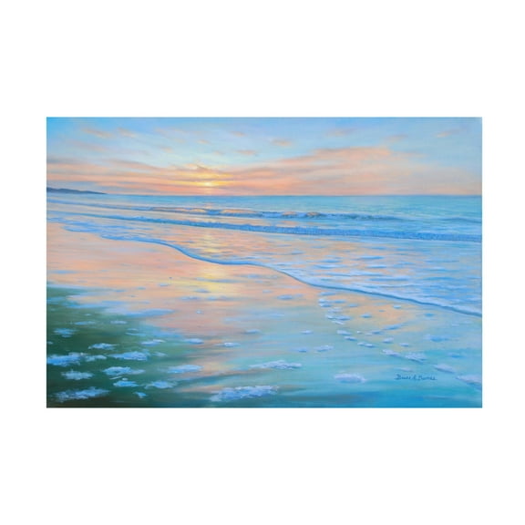 Canvas Wall Art - Bruce Dumas 'Whispering Waves II' Wall Art for Living Room, Bedroom, or Office Décor by Trademark Fine Art - 32 x 22 Inches