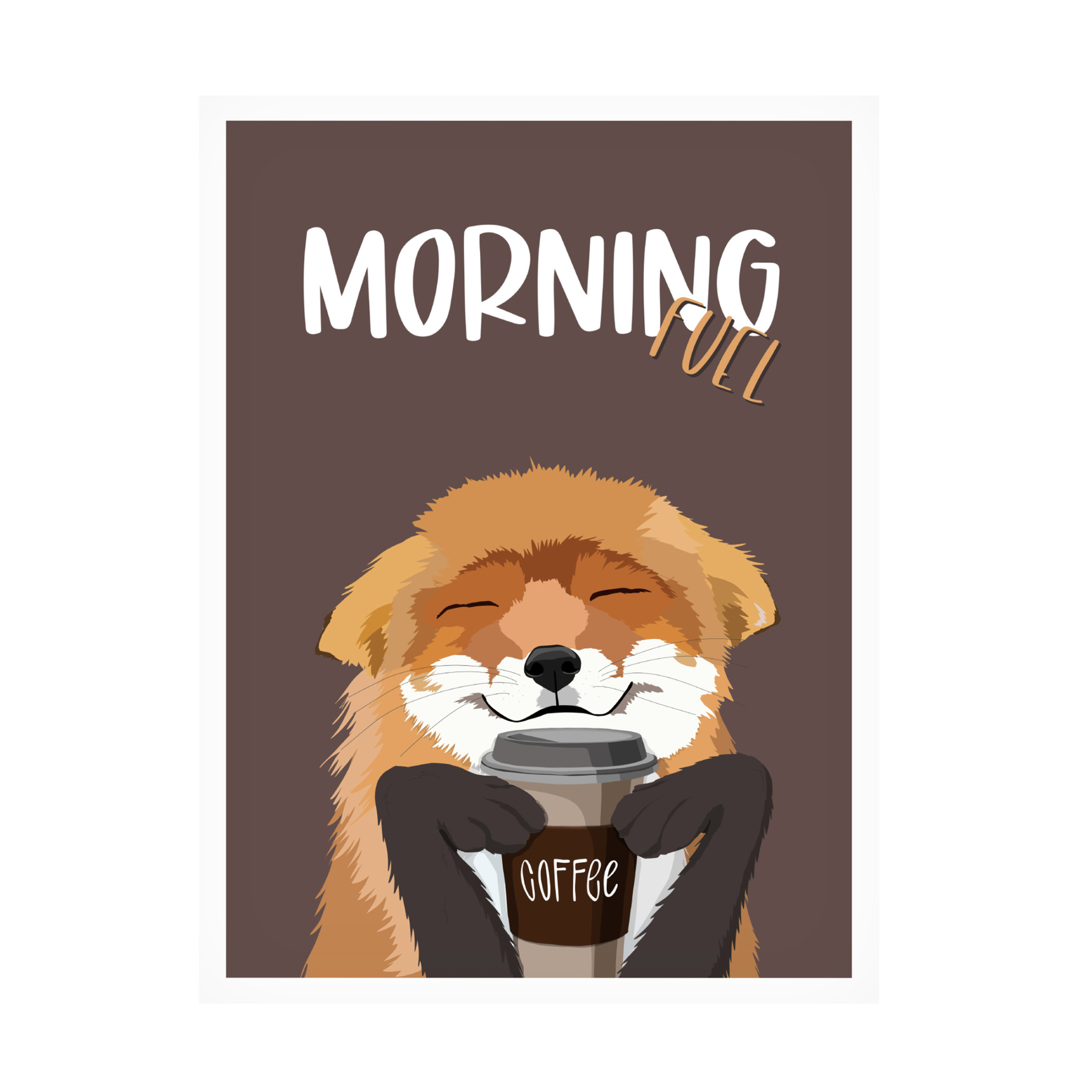 Canvas Wall Art - Bykammille 'Morning Fuel' Wall Art for Living Room, Bedroom, or Office Décor by Trademark Fine Art - 24 x 32 Inches
