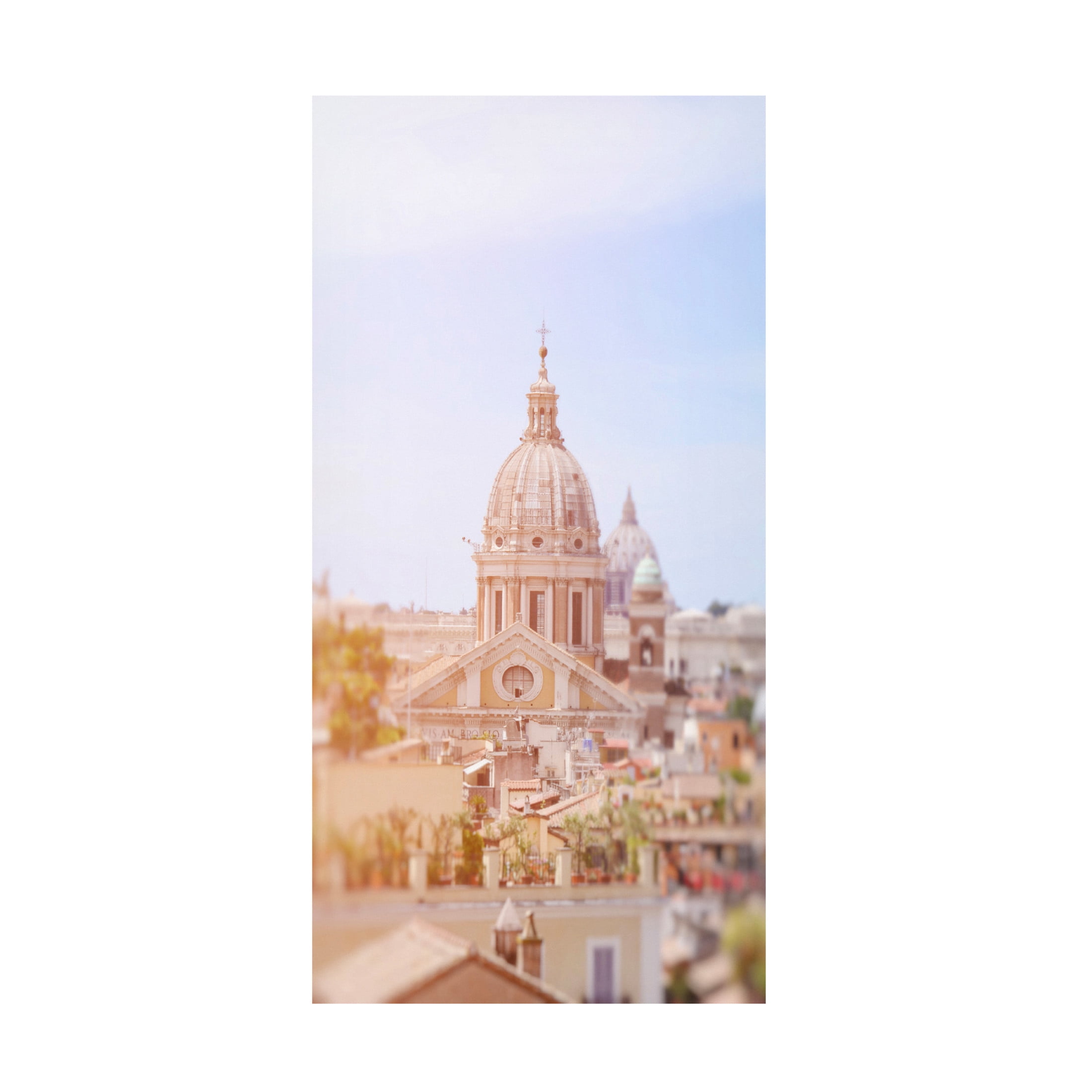 Canvas Wall Art - Carina Okula 'Roman Glow' Wall Art for Living Room, Bedroom, or Office Décor by Trademark Fine Art - 12 x 24 Inches