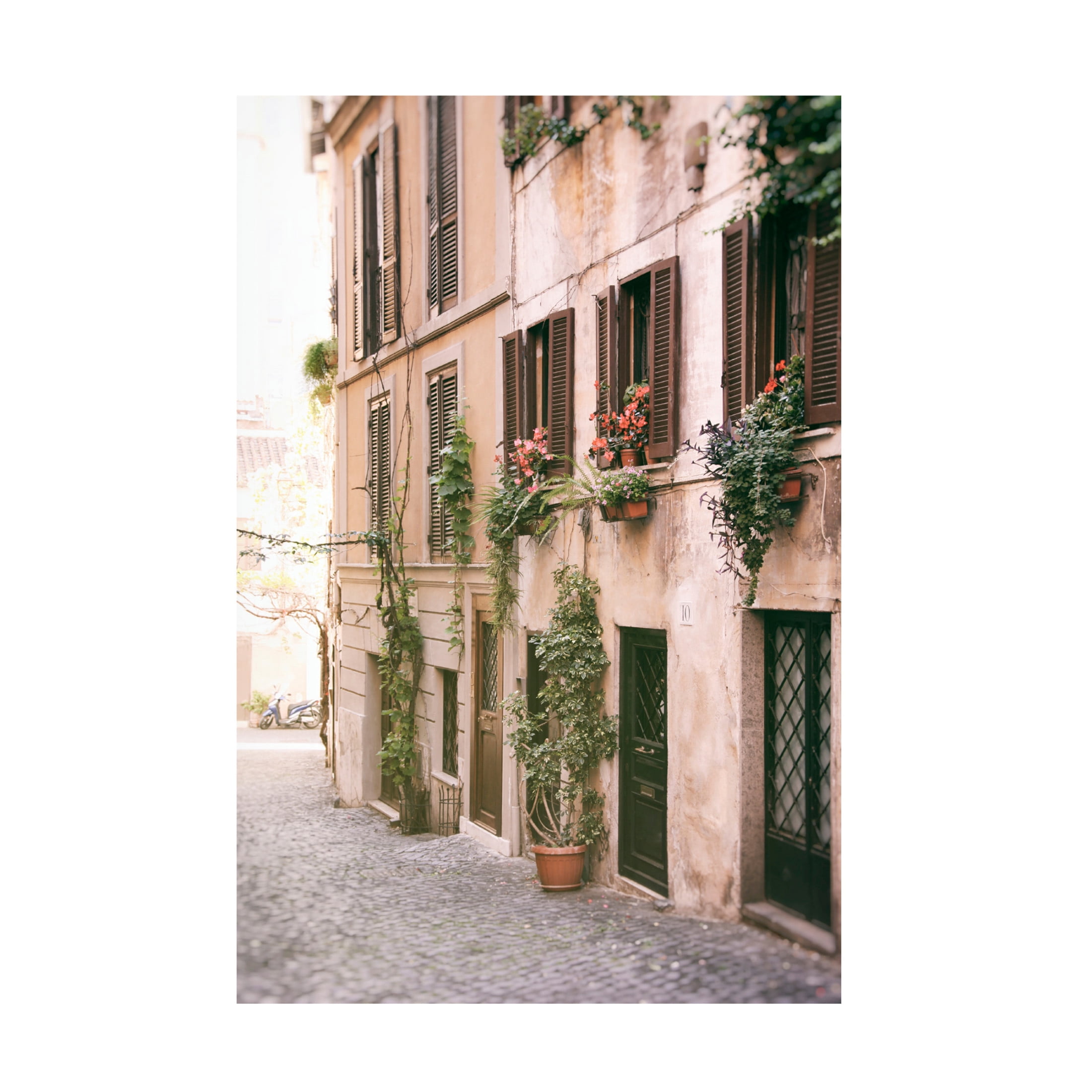Canvas Wall Art - Carina Okula 'Rustic Roman Street' Wall Art for Living Room, Bedroom, or Office Décor by Trademark Fine Art - 22 x 32 Inches