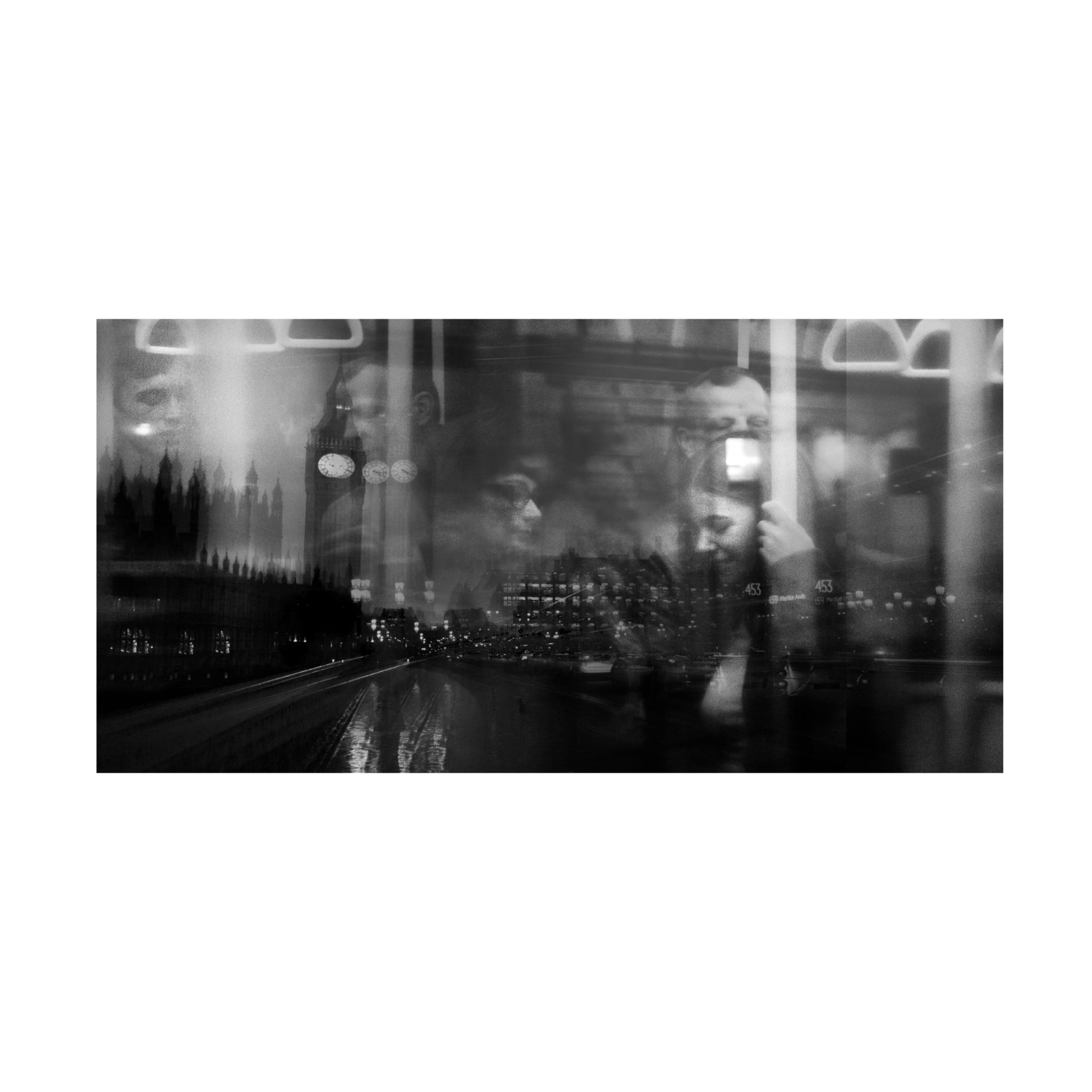 Canvas Wall Art - Carlo Tonti 'London Mood 2' Wall Art for Living Room, Bedroom, or Office Décor by Trademark Fine Art - 19 x 10 Inches