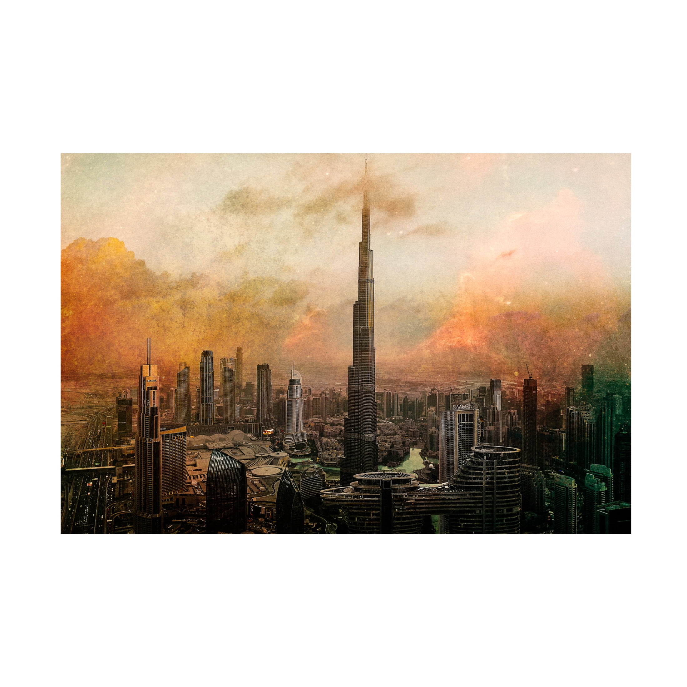 Canvas Wall Art - Carmine Chiriaco 'Burj Khalifa' Wall Art for Living Room, Bedroom, or Office D?cor by Trademark Fine Art - 19 x 12 Inches